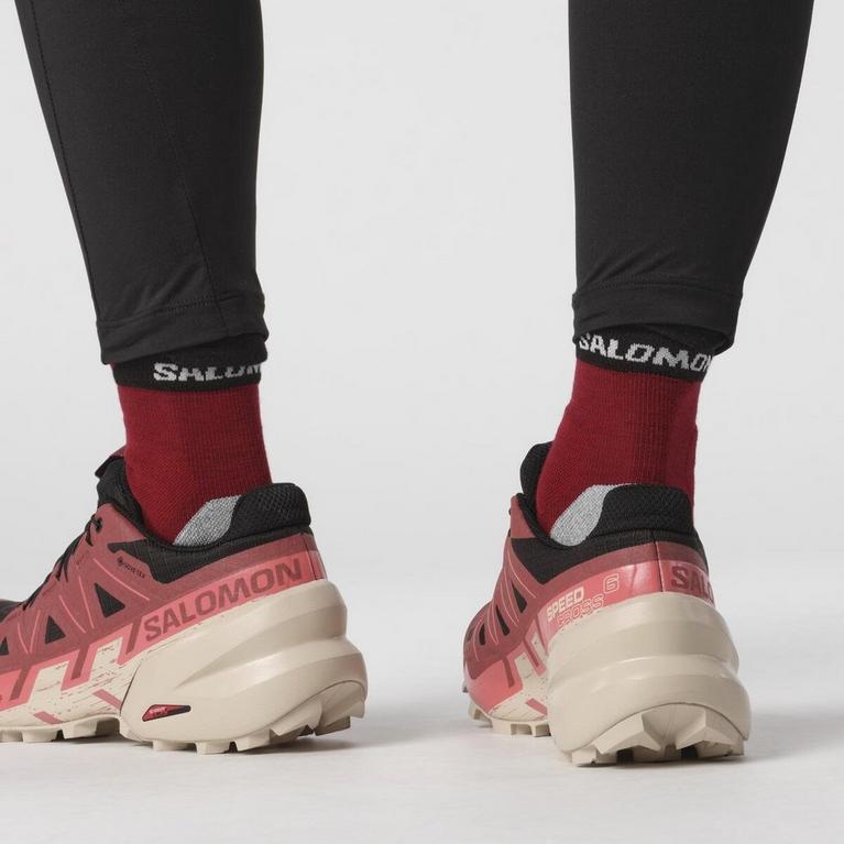 zapatillas de running Salomon trail constitución fuerte marrones - Salomon - Speedcross 6 GoreTex Women's Trail Running Shoes - 8