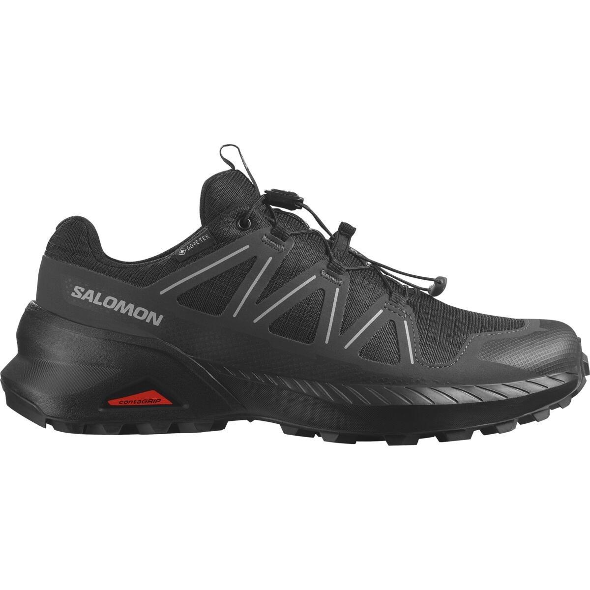 Black/Black - Salomon - Speedcross Peak GTX Trail Running Shoes Womens - 1