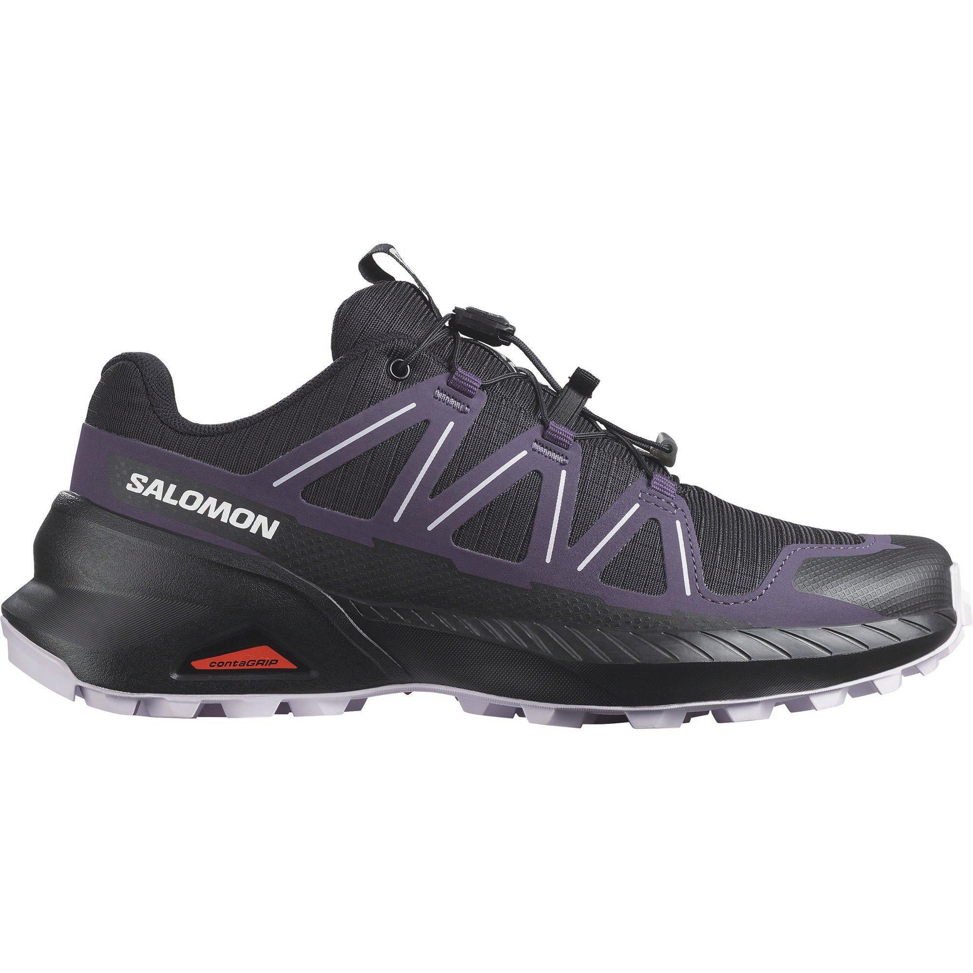 Black/Violet - Salomon - Speedcross Peak Trail Running Shoes Womens - 1