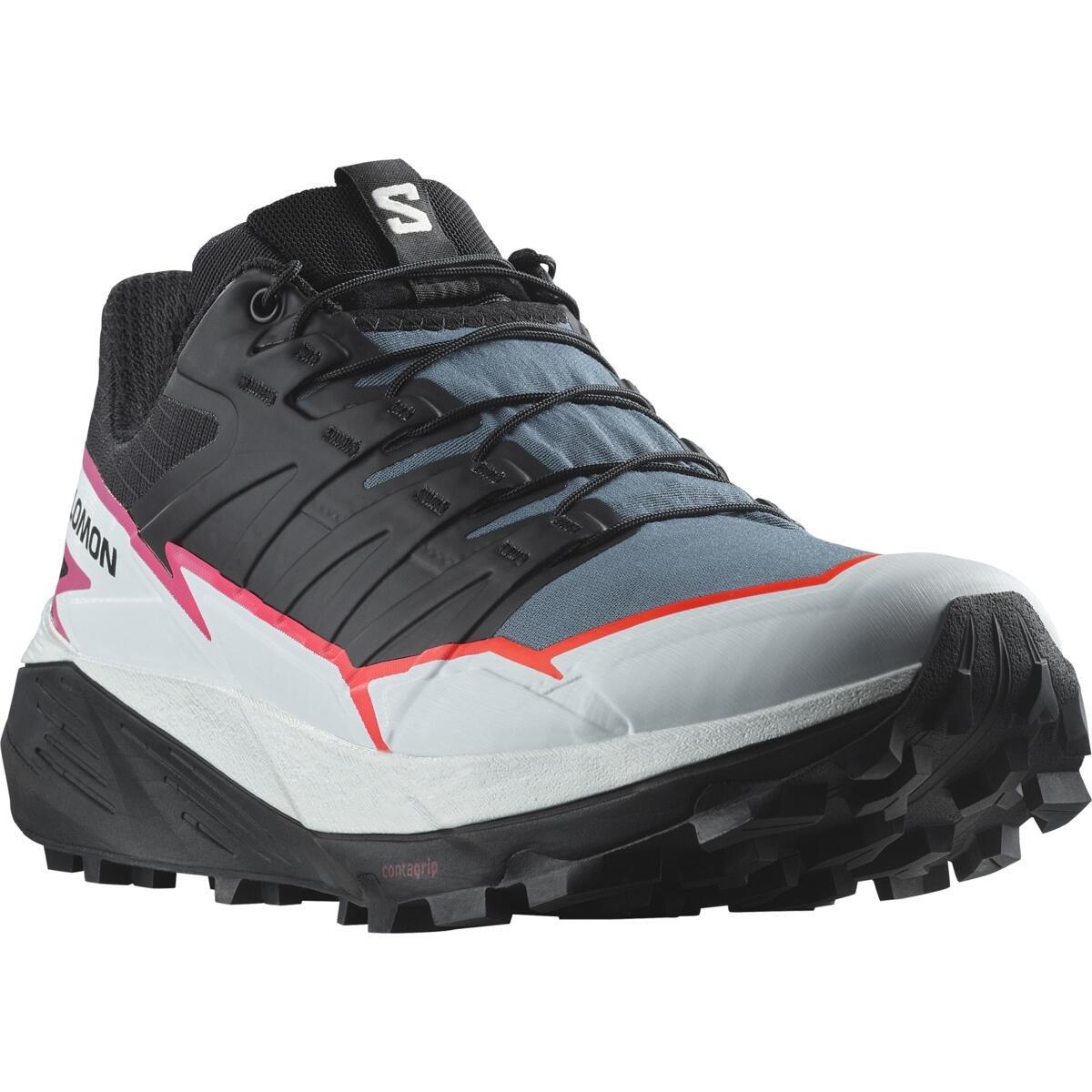 Zwart/Blauw - Salomon - Thundercross Ladie's Trail Running Shoes - 2