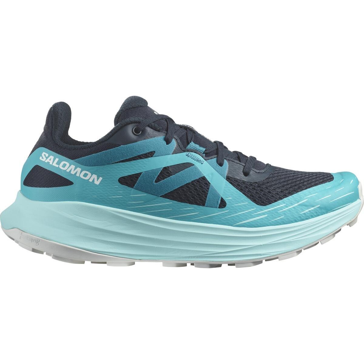 Carbon/Blue - Salomon - Ultra Flow Ladies Running Shoes