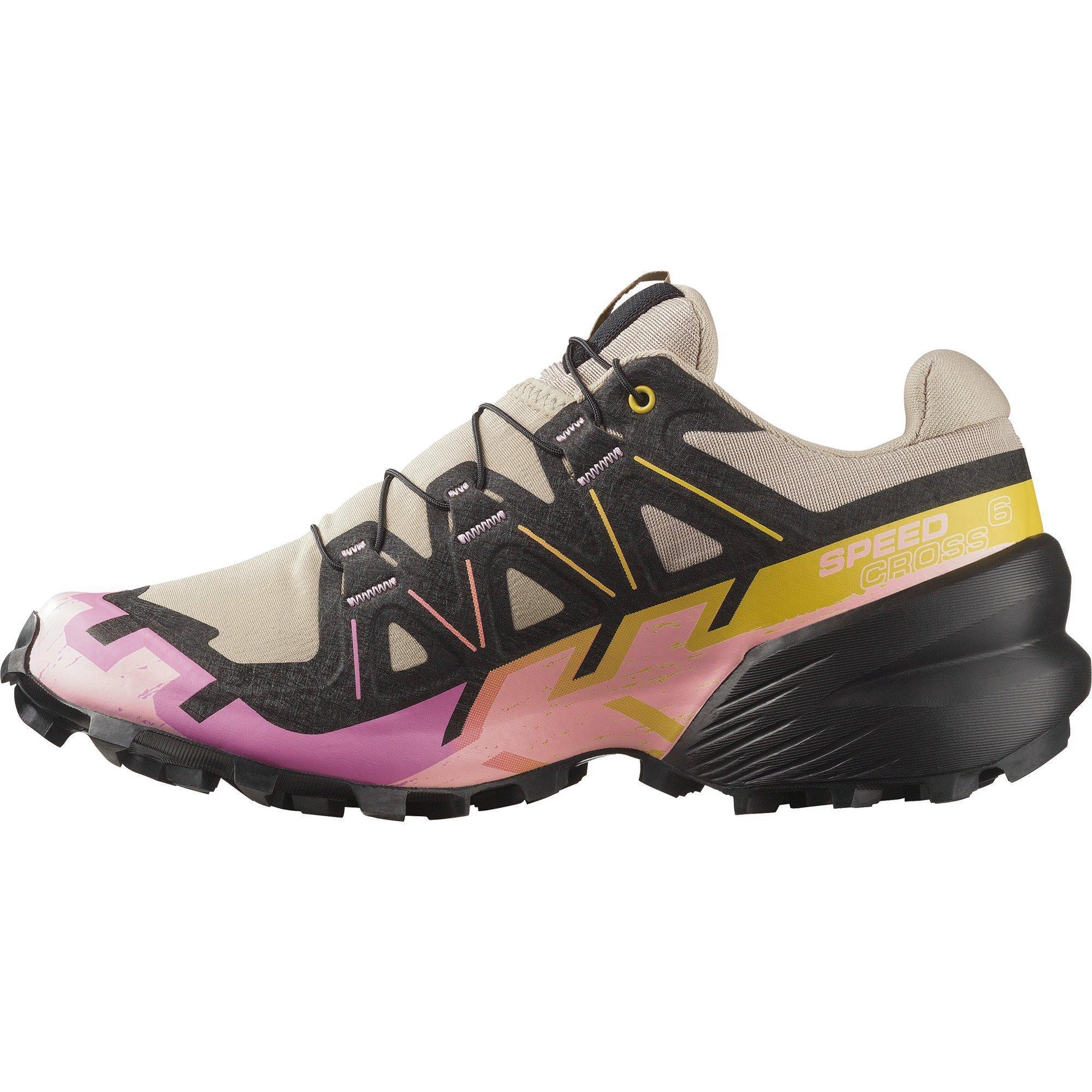 Beige/Rosa - Salomon - Speedcross 6 Trail Running Shoes Womens - 2