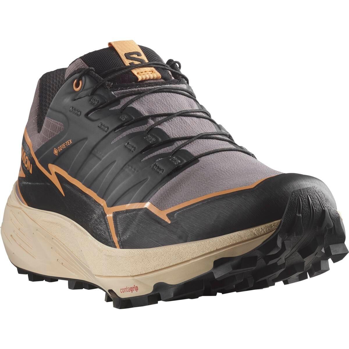 Grijs/Papaja - Salomon - Thundercross GoreTex Ladie's Trail Running Shoes - 3