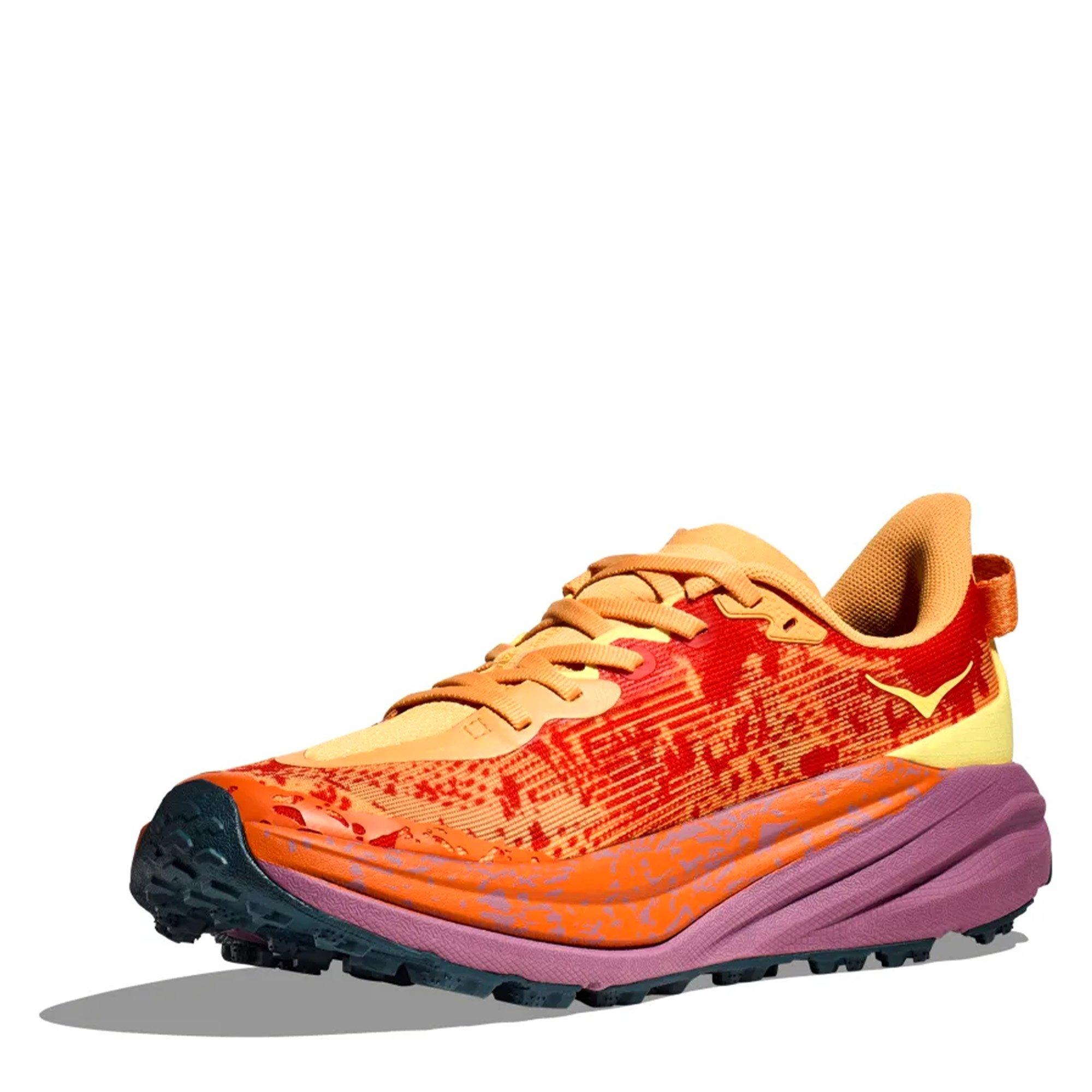 Sherbet/Beetrot - Hoka - Speedgoat 6 Wide Womens Trail Running Shoes - 3