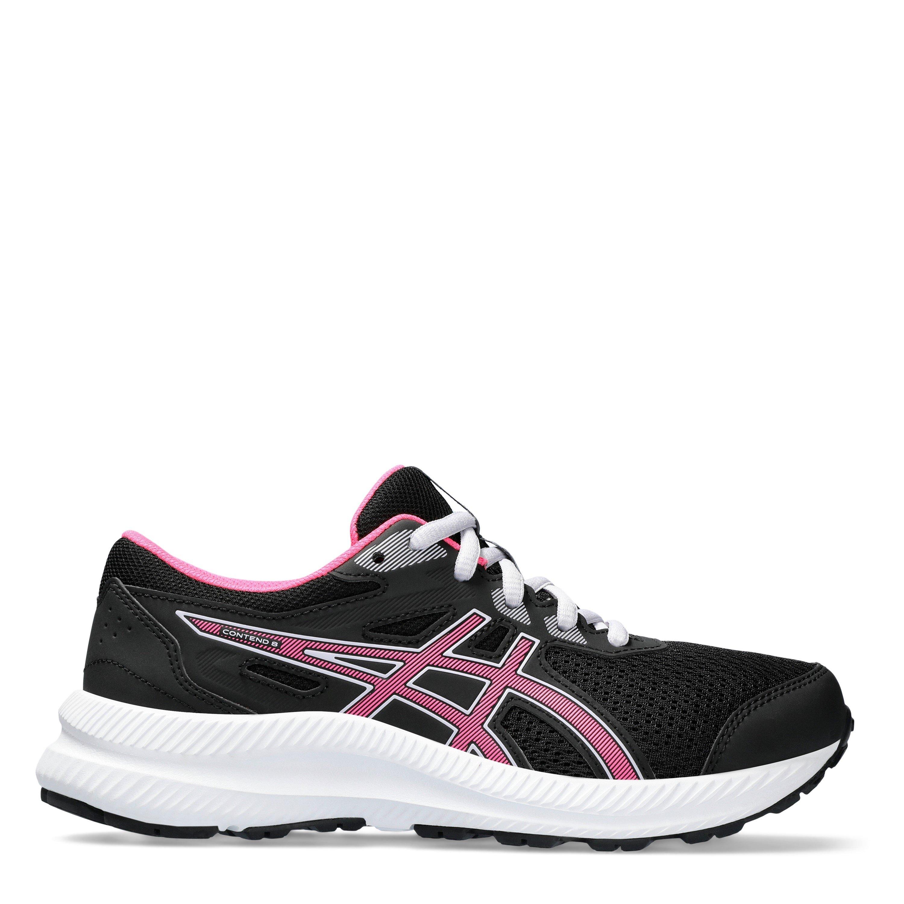 Nero/Rosa Caldo - Asics - Contend 8 GS Jnr Running Shoes - 1