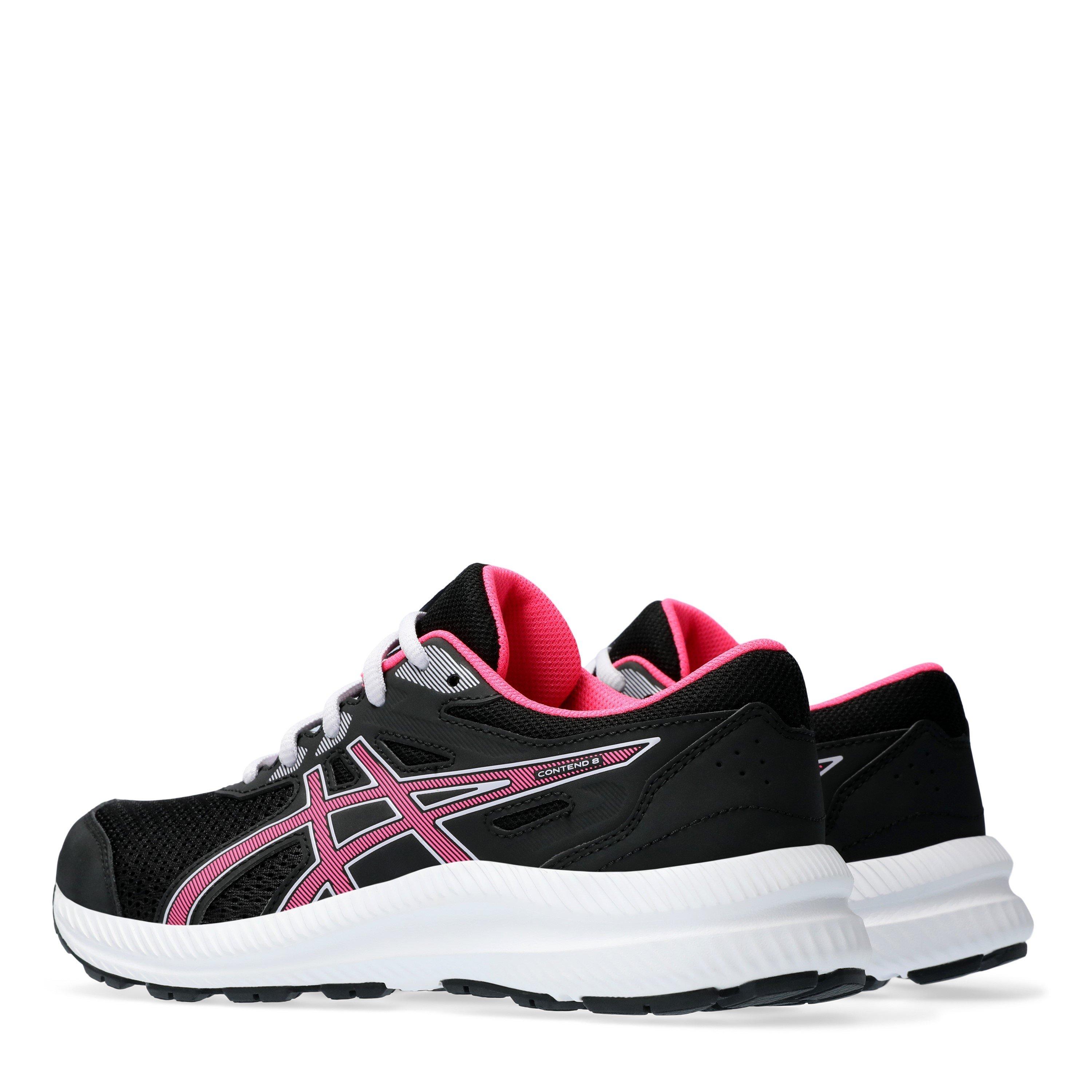 Zwart/Heet Roze - Asics - Contend 8 GS Jnr Running Shoes - 5