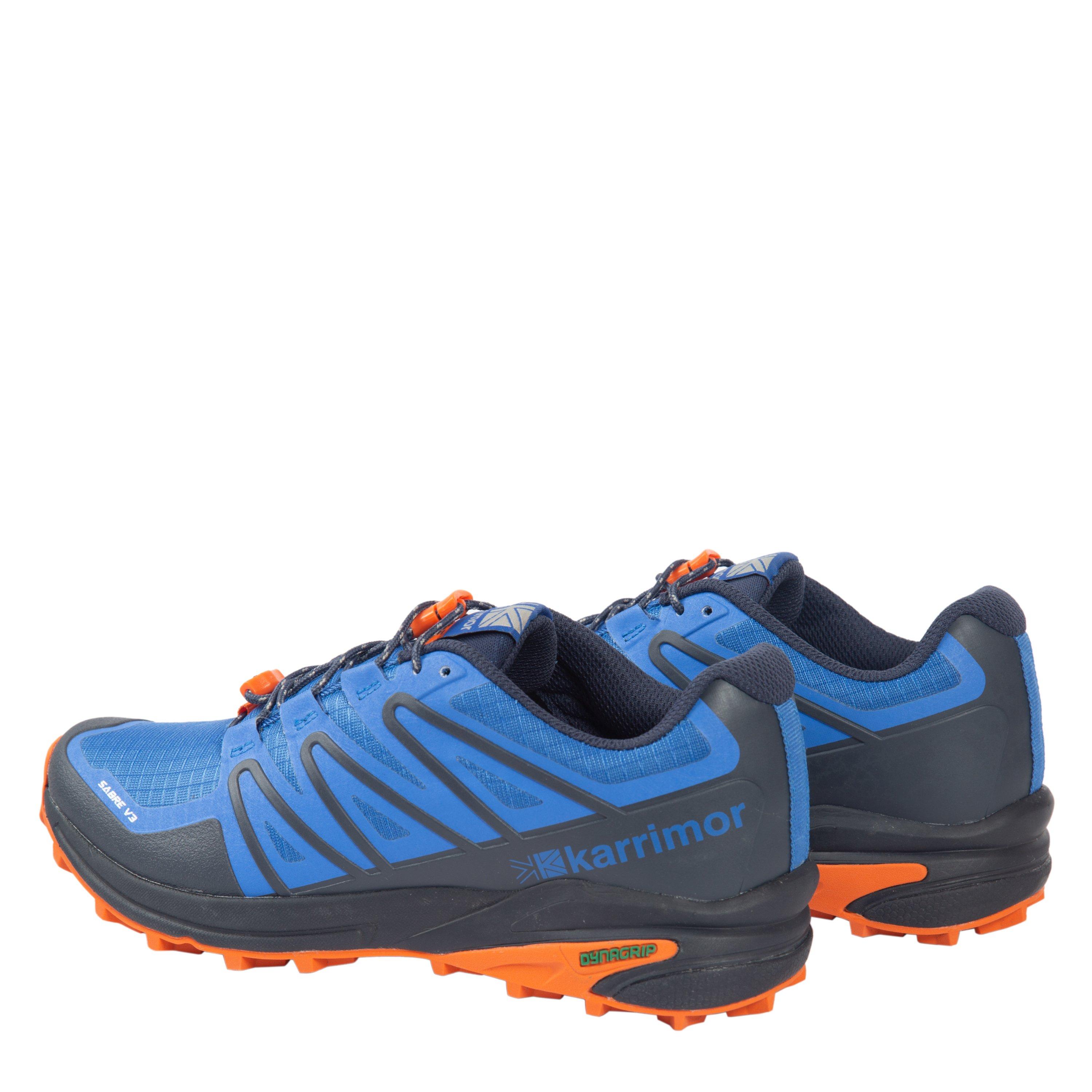 Blå/Appelsin - Karrimor - Sabre 3 Junior Boys Trail Running Shoes - 3