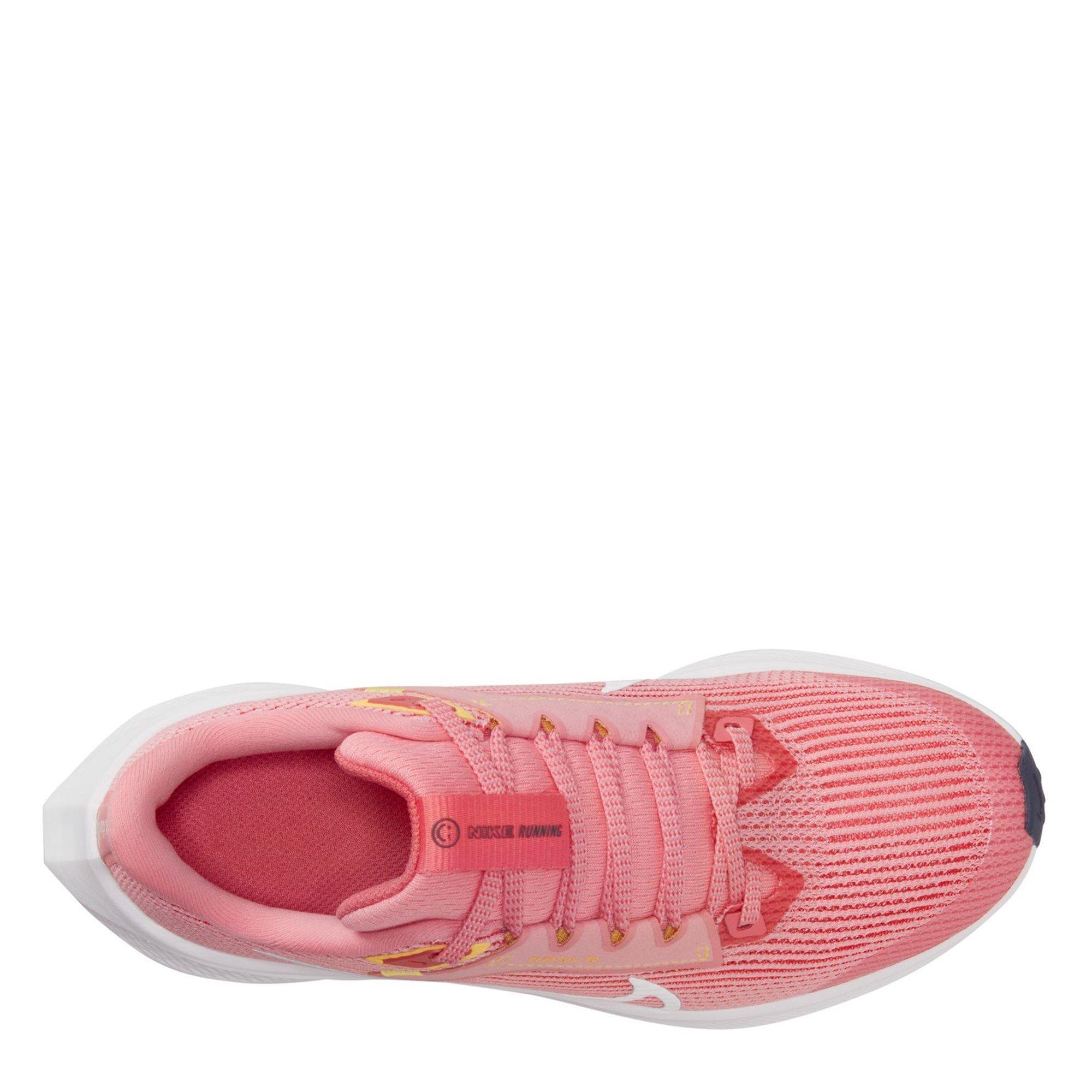 CORAL CHALK/WHI - Nike - Air Zoom Pegasus 40 Big Kids' Road Running Shoes - 10