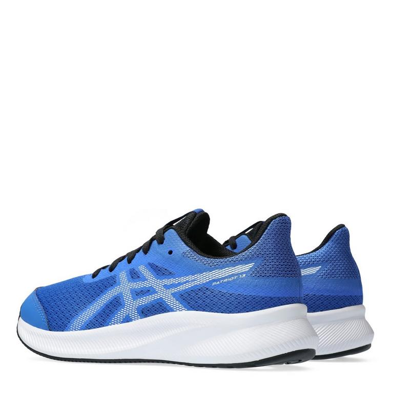 Blau/Weiß - Asics - Patriot 13 Junior Running Shoes - 5