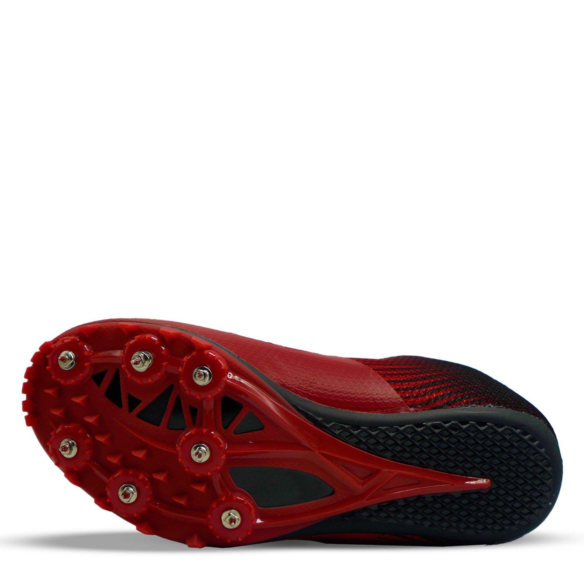 RED/ SILVER - Kronos - Kids' Flad Track Running Spikes - 3