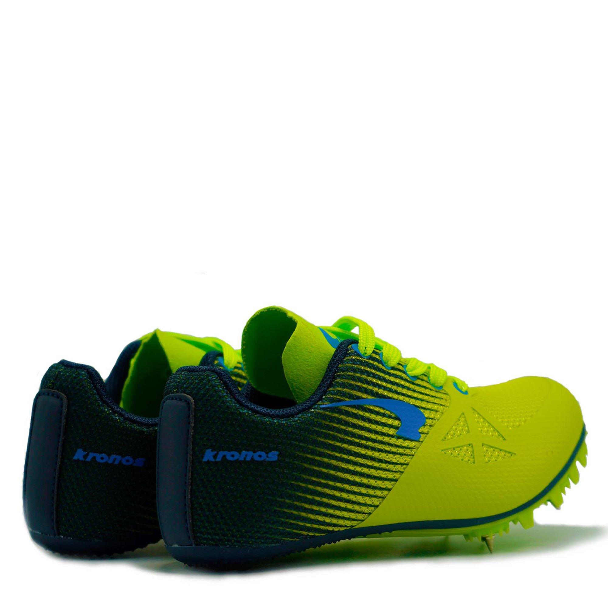 N.GREEN/ BLUE - Kronos - Kids' Flad Track Running Spikes - 5