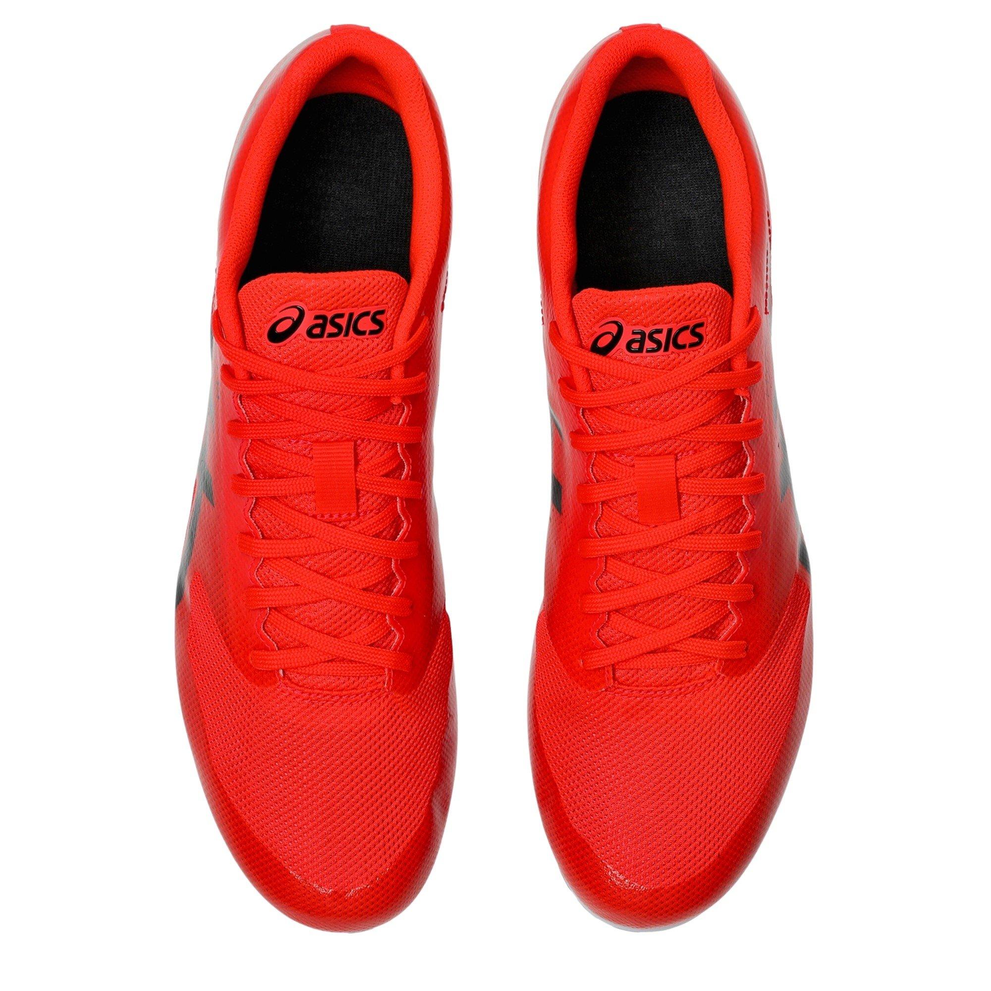 FLASH RED/BLACK - Asics - Hyper LD 6 Mens Track Running Shoes - 6