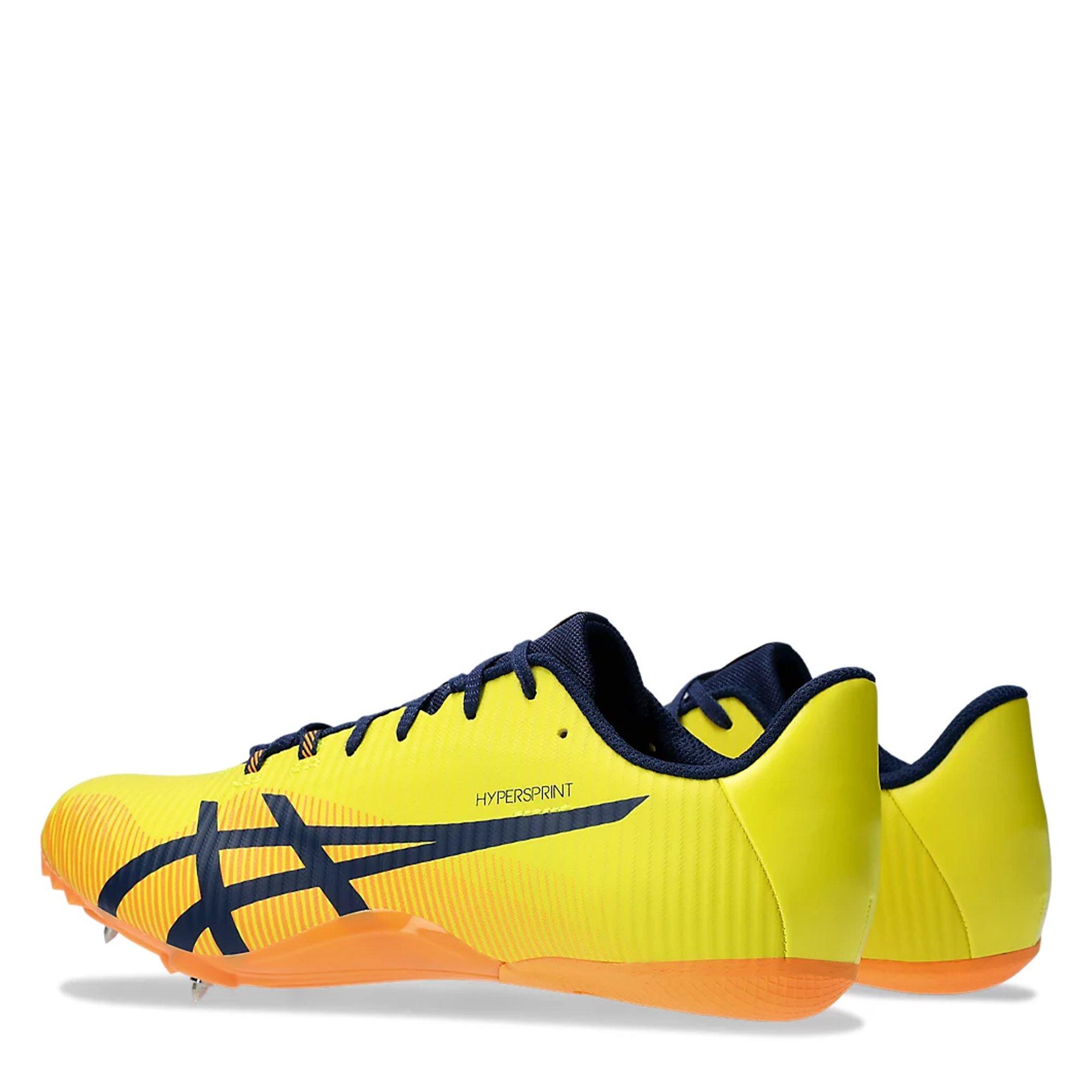 Yellow/Blue Exp - Asics - Hypersprint 8 Mens Track Running Shoes - 6