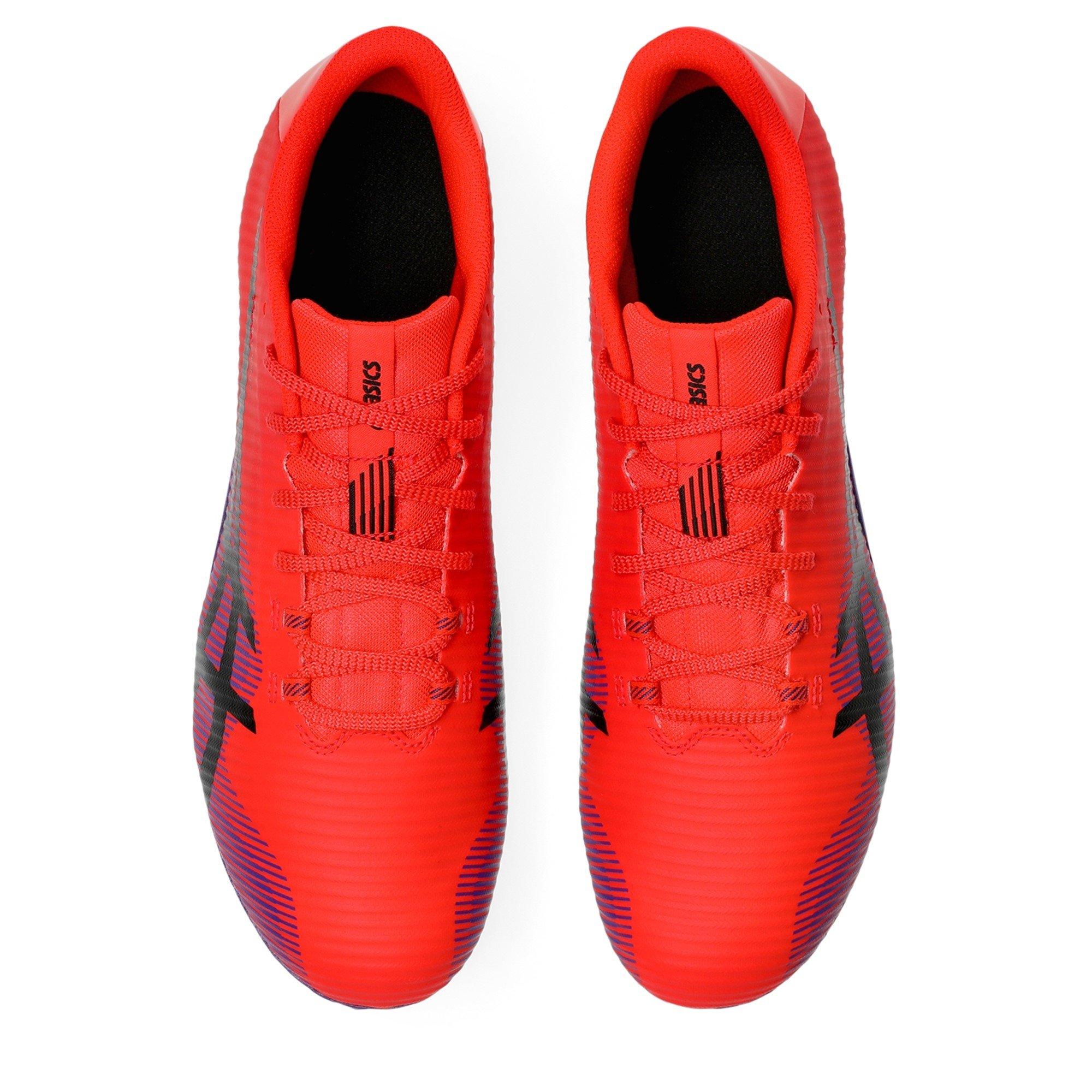 FLASH RED/BLACK - Asics - Hypersprint 8 Mens Track Running Shoes - 6