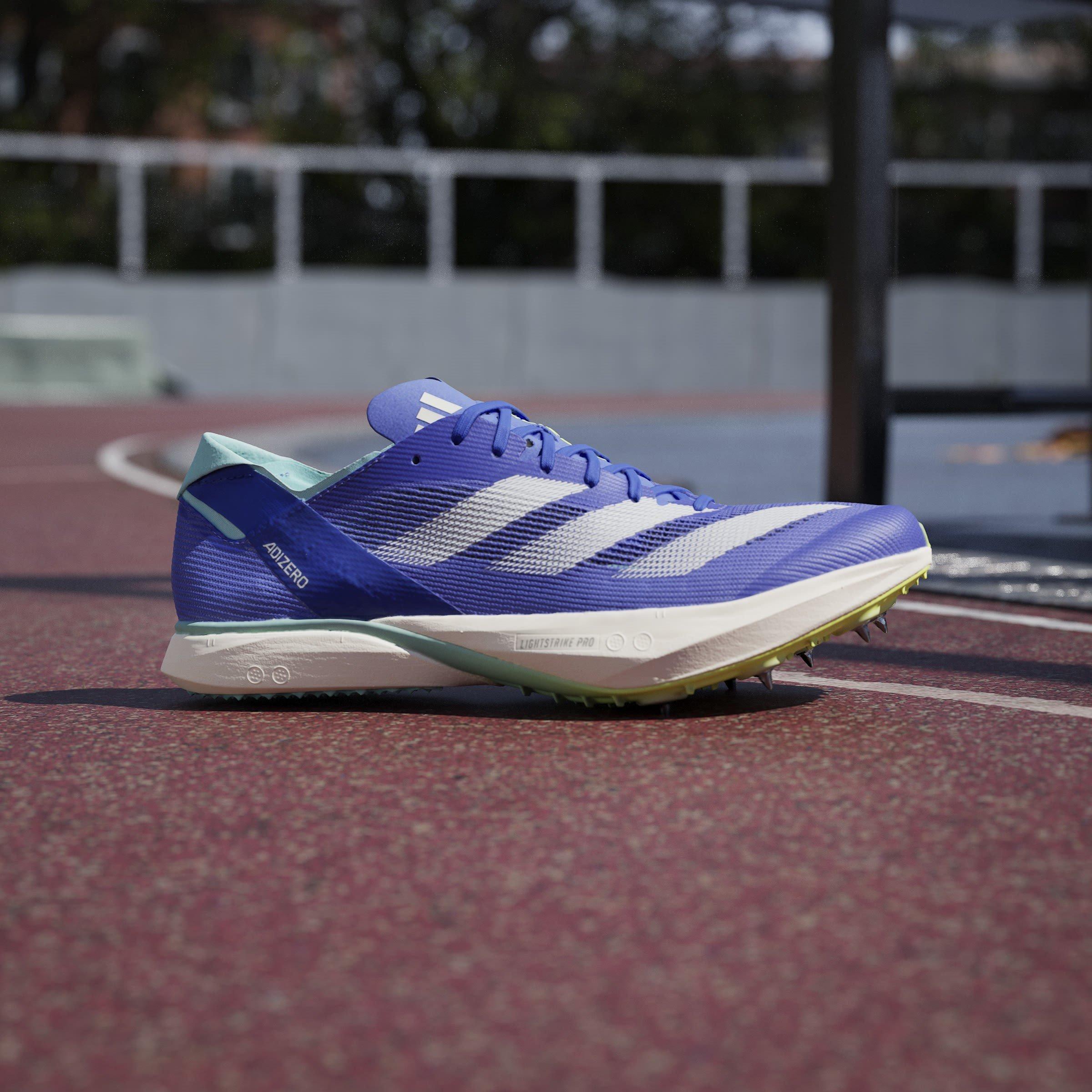 Blue/Met/Lmn - adidas - Adizero Avanti Running Shoes - 11