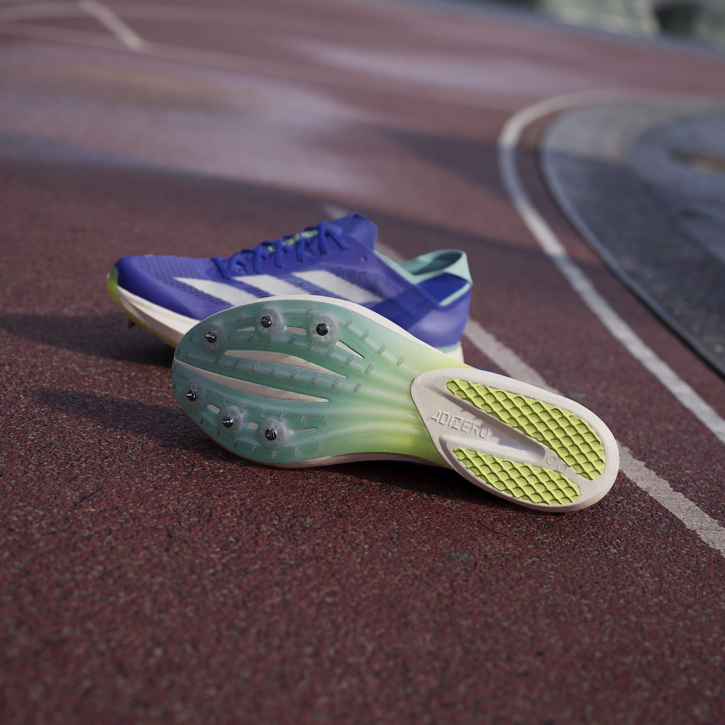 Blue/Met/Lmn - adidas - Adizero Avanti Running Shoes - 12