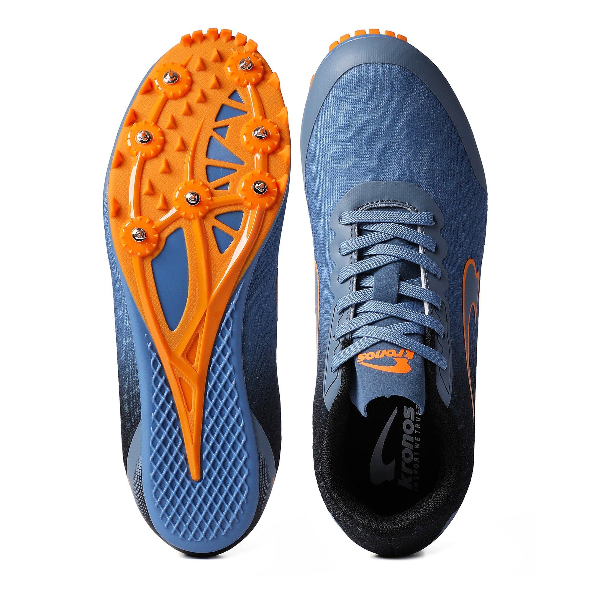 GREY/ORG  - Kronos - Mach Track Shoes Mens - 3