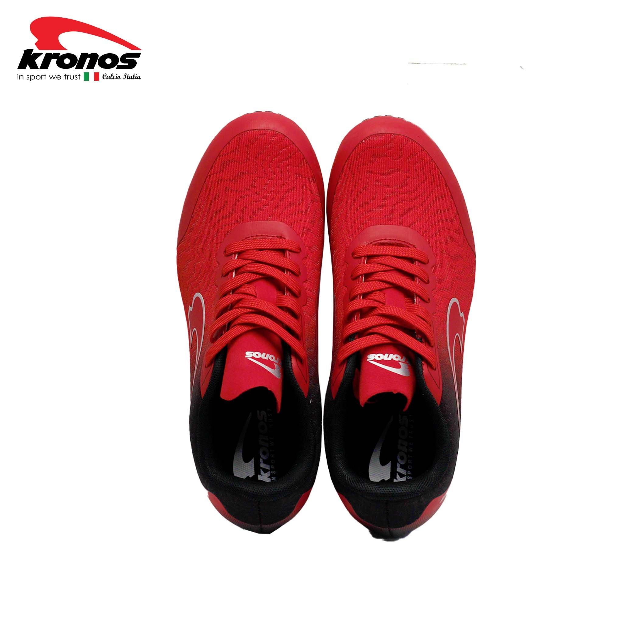 RED/BLACK - Kronos - Mach 2 Junior Track Running Spikes - 6