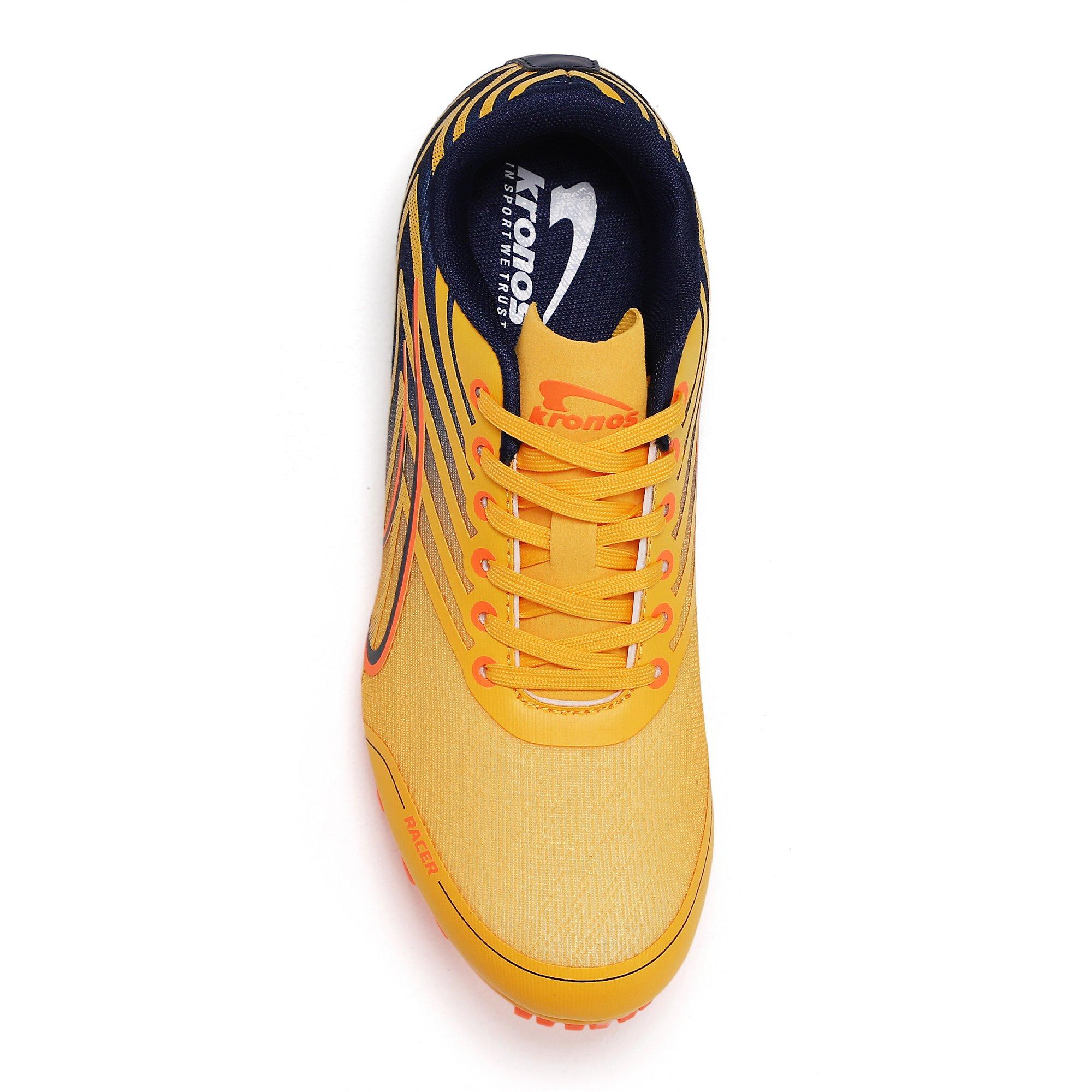 YELLOW/NAVY - Kronos - Mach 2 Mens Spikes Shoes - 3