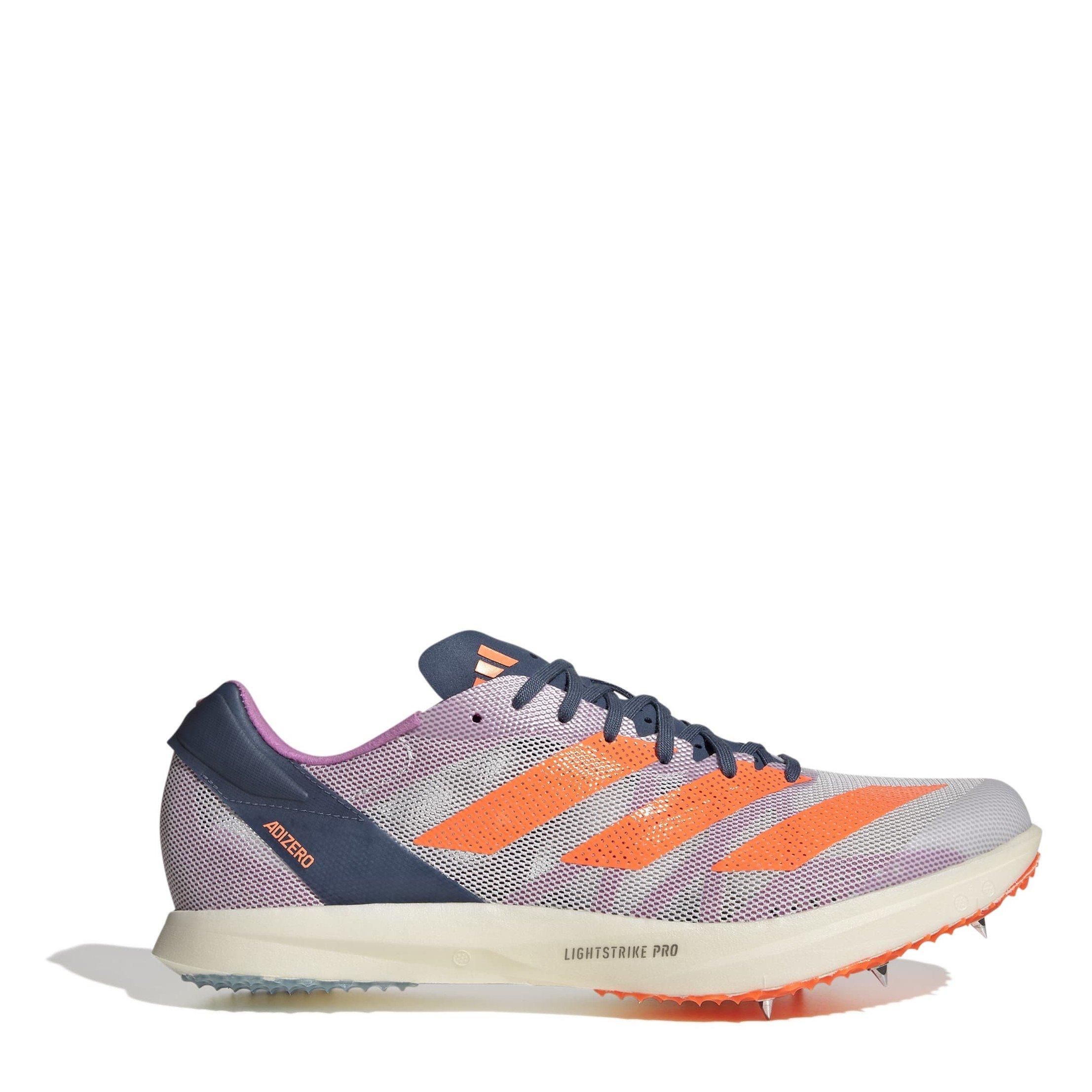 Adidas Men's Adizero Avanti Track Running Spike - Grey/Sorang - 12.5 (48)