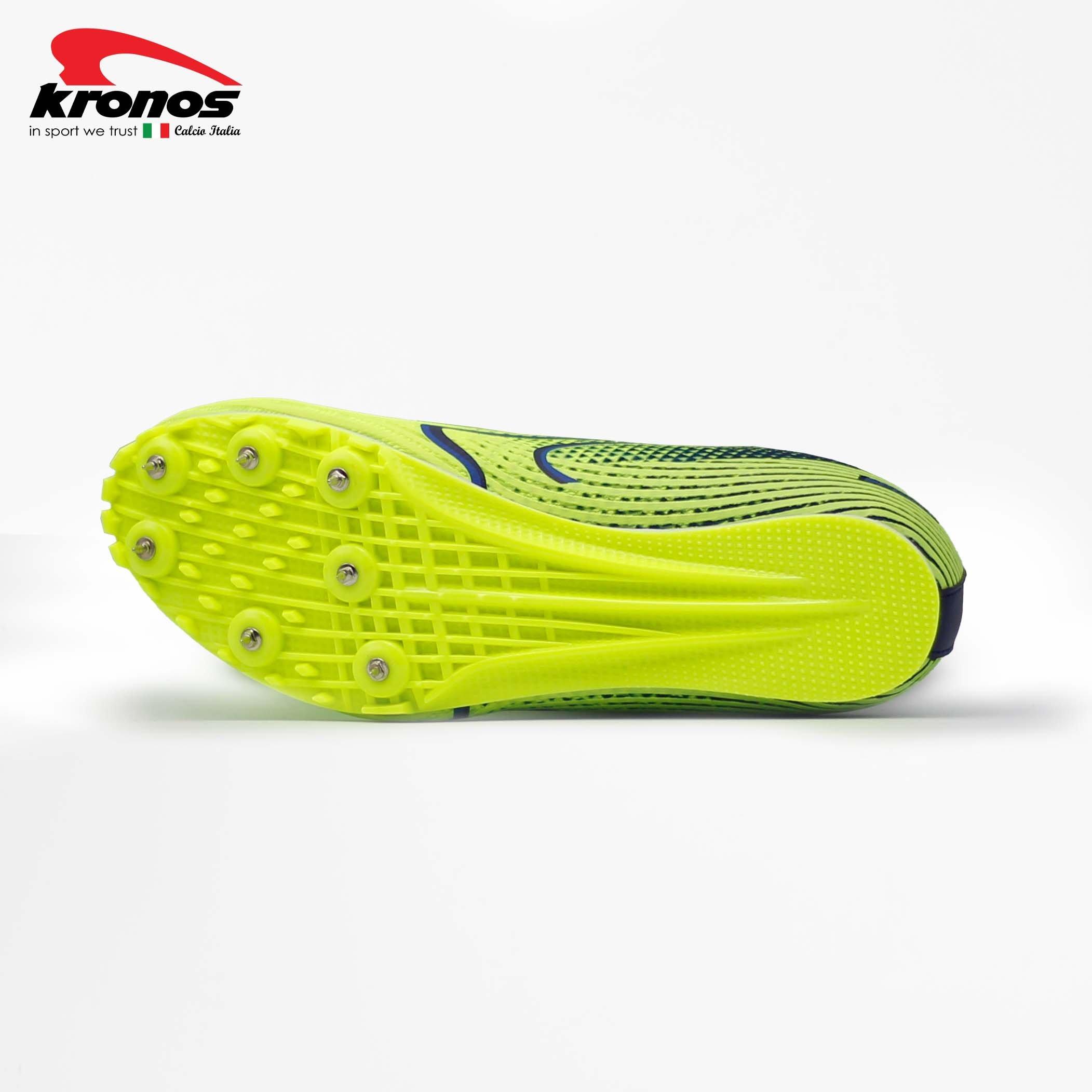 PINK/LT GREEN - Kronos - Men's Track Running Spikes - 4