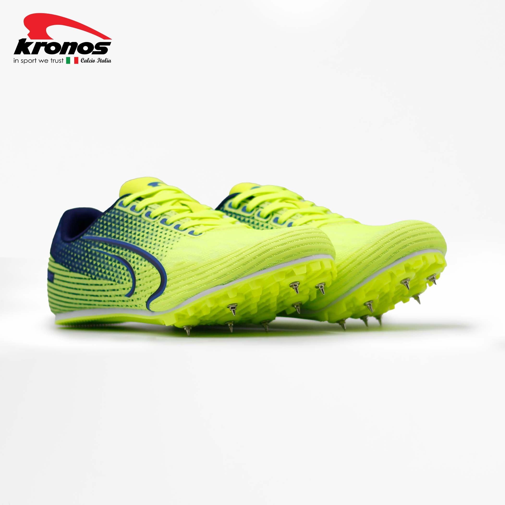 PINK/LT GREEN - Kronos - Men's Track Running Spikes - 5