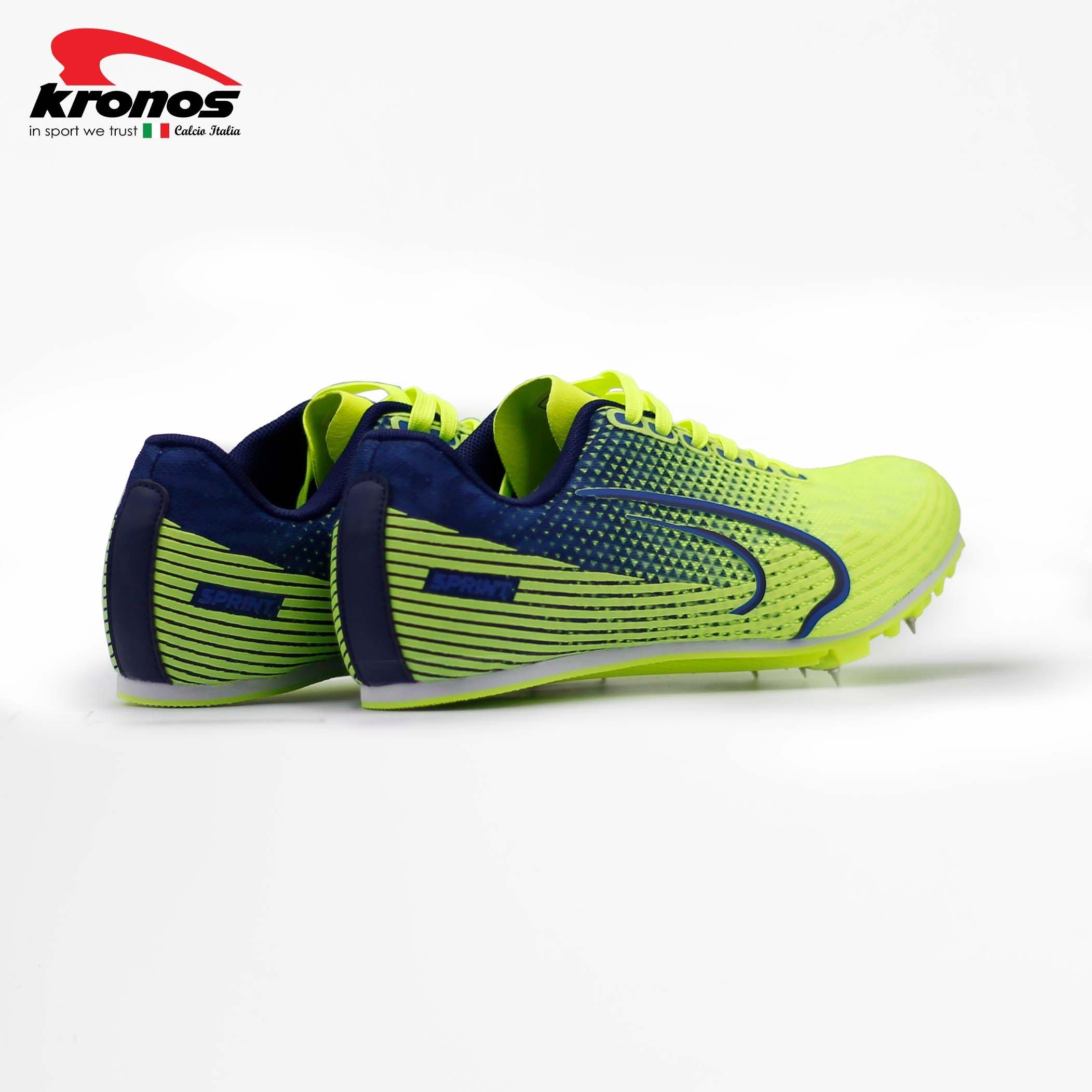 PINK/LT GREEN - Kronos - Men's Track Running Spikes - 6
