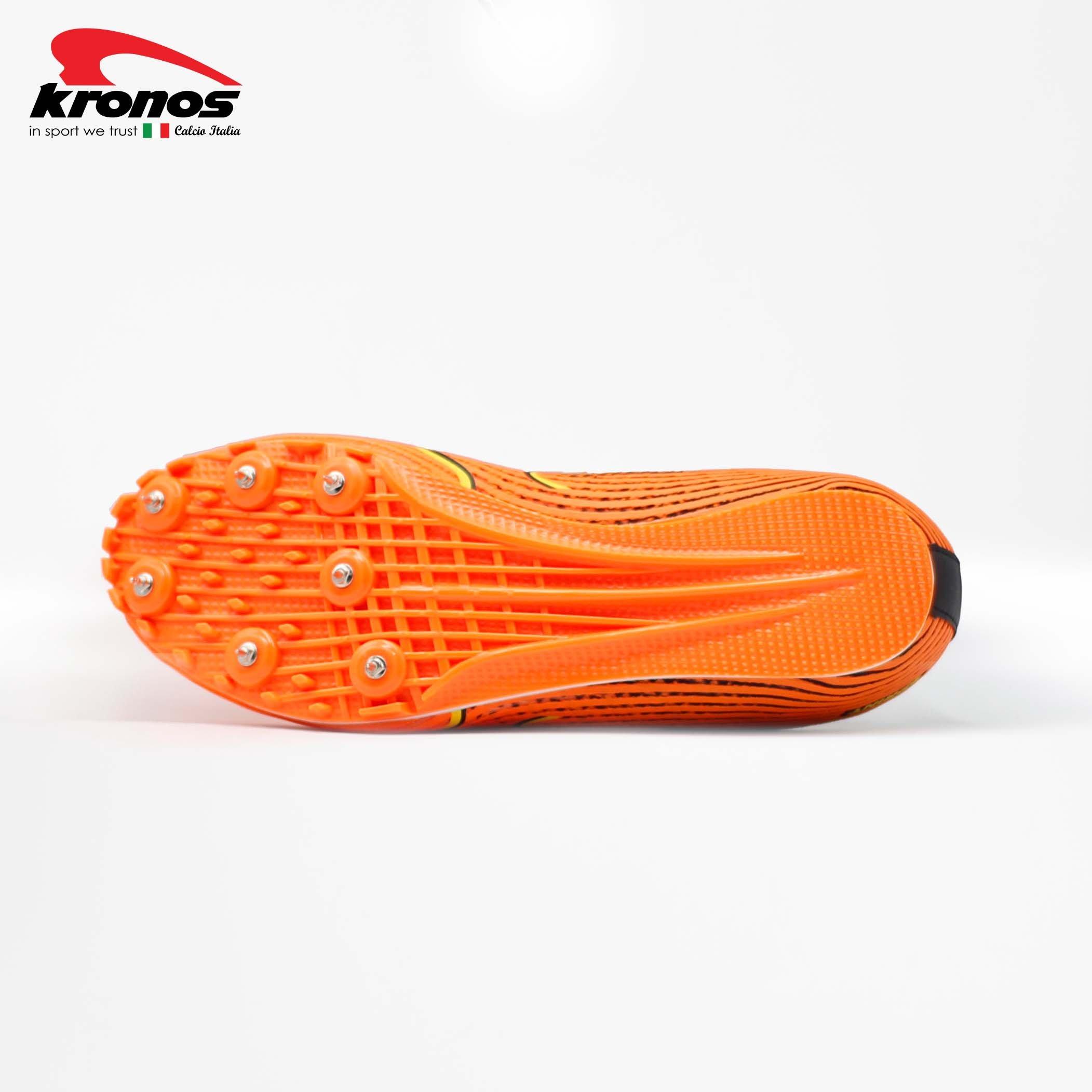 ORANGE/YELLOW - Kronos - Kronos Sprint Track Running Spikes - 4