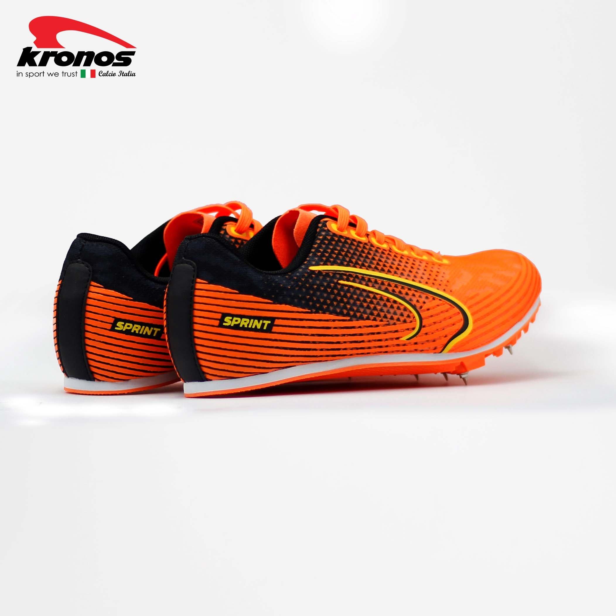ORANGE/YELLOW - Kronos - Kronos Sprint Track Running Spikes - 6