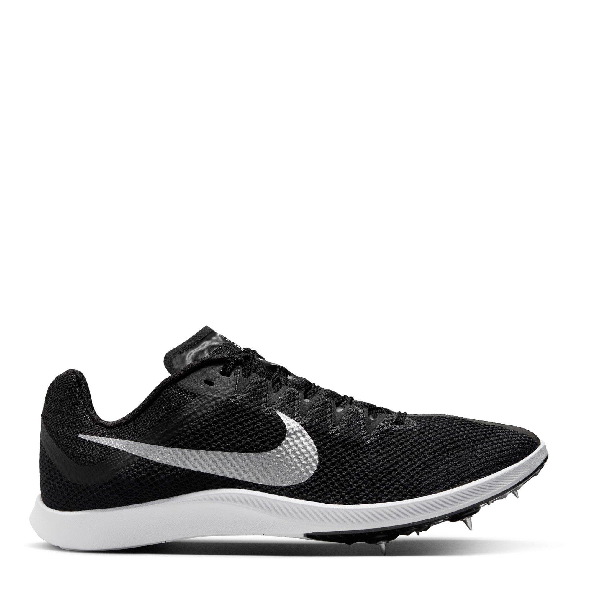 Nike Men's Zoom Rival Distance Track Running Spikes - Black/Metallic - 12 (47.5)