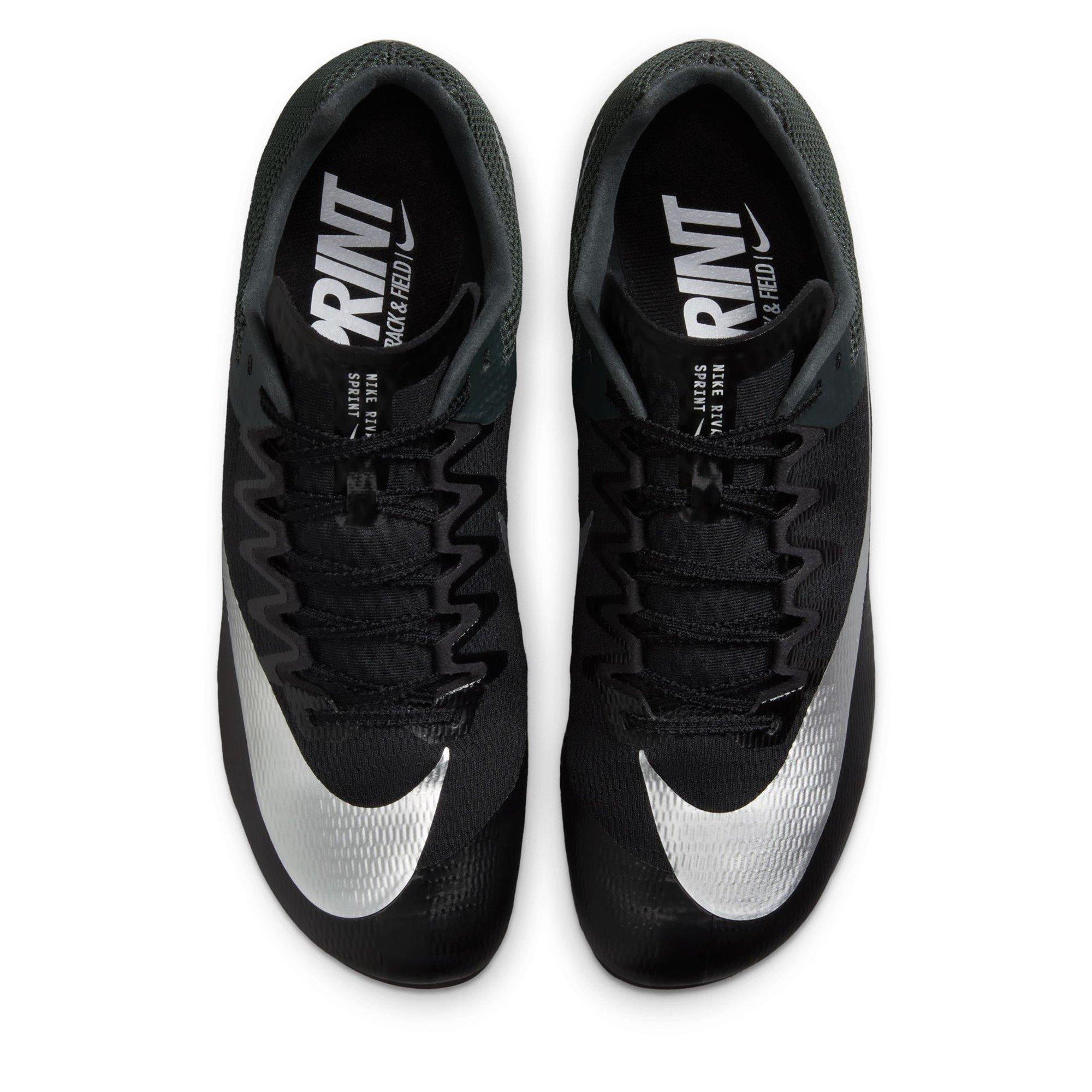 Black/Metallic - Nike - Men's Zoom Rival Sprint Track Running Spikes - 6