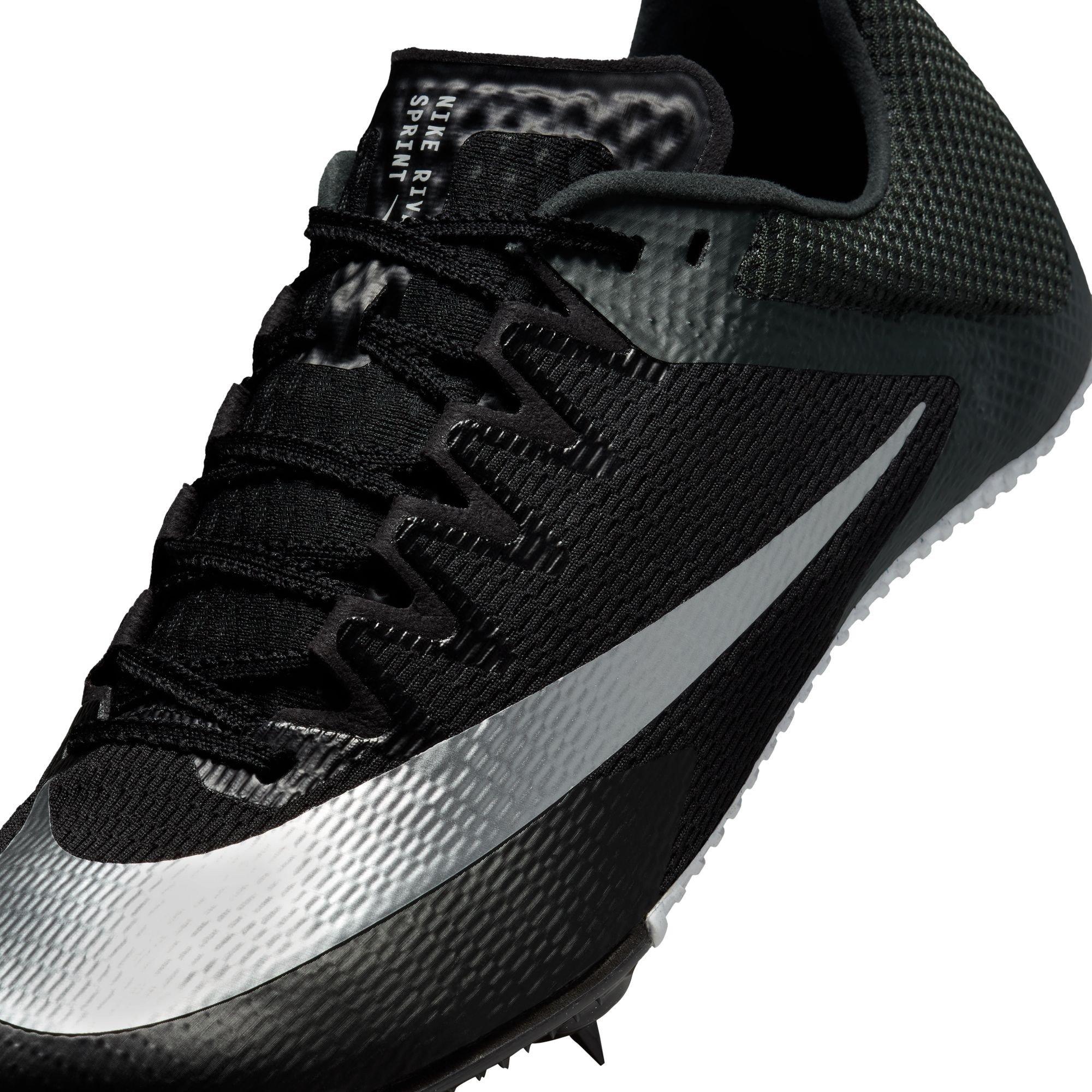 Black/Metallic - Nike - Men's Zoom Rival Sprint Track Running Spikes - 8