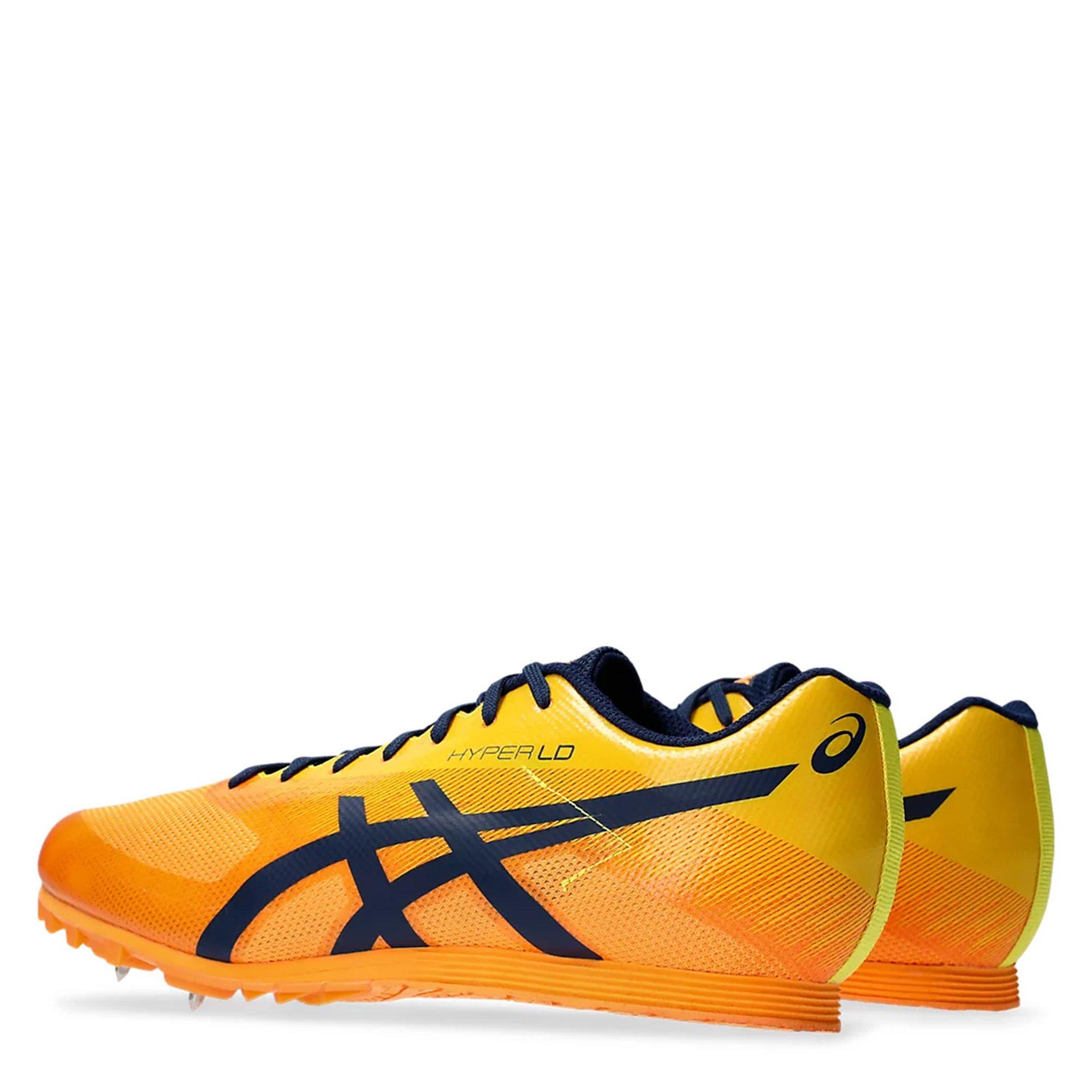 ORANGE /BLUE EX - Asics - Hyper LD 6 Adults Track Running Shoes - 6