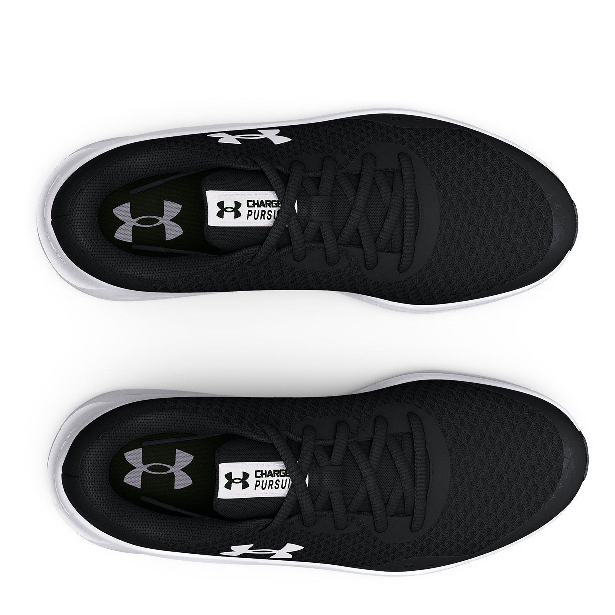 Sort/Hvid - Under Armour - BGS Charged Pursuit 3 Running Shoes Junior Boys - 4