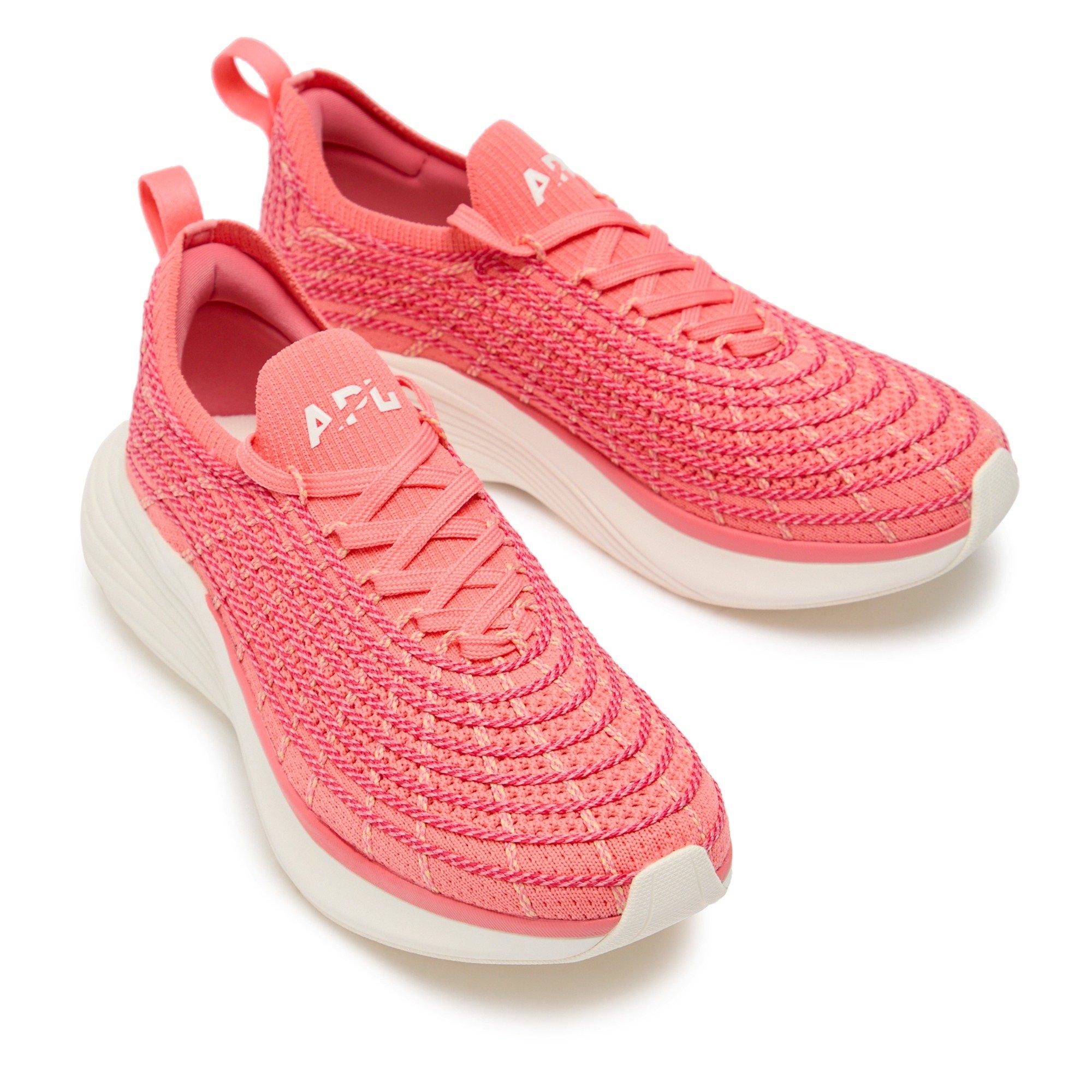 PINK - Athletic Propulsion Labs - Women's Zipline Knit Road Running Shoes - 3