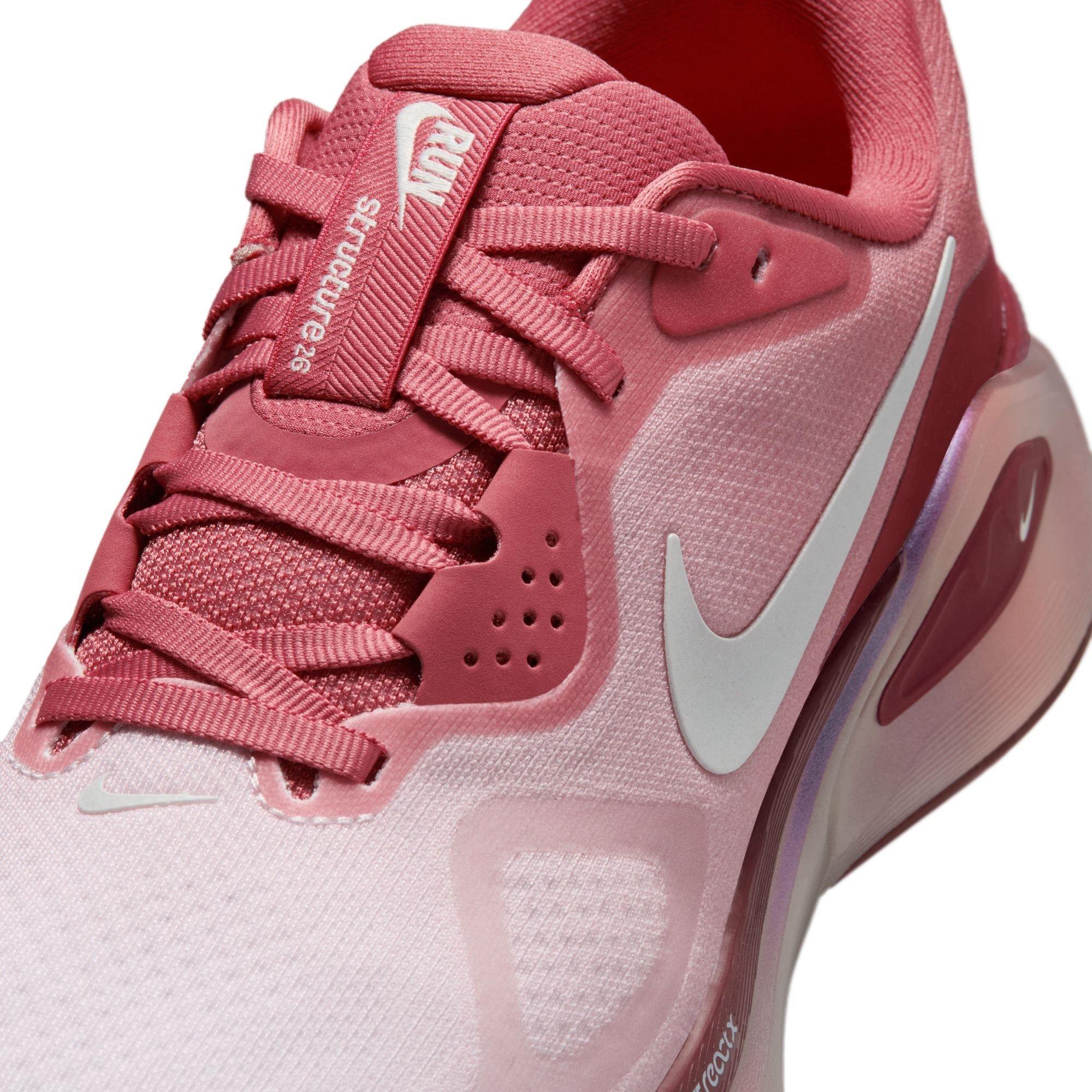 RED - Nike - Women's Structure 26 Everyday Stable Road Running Shoes - 7