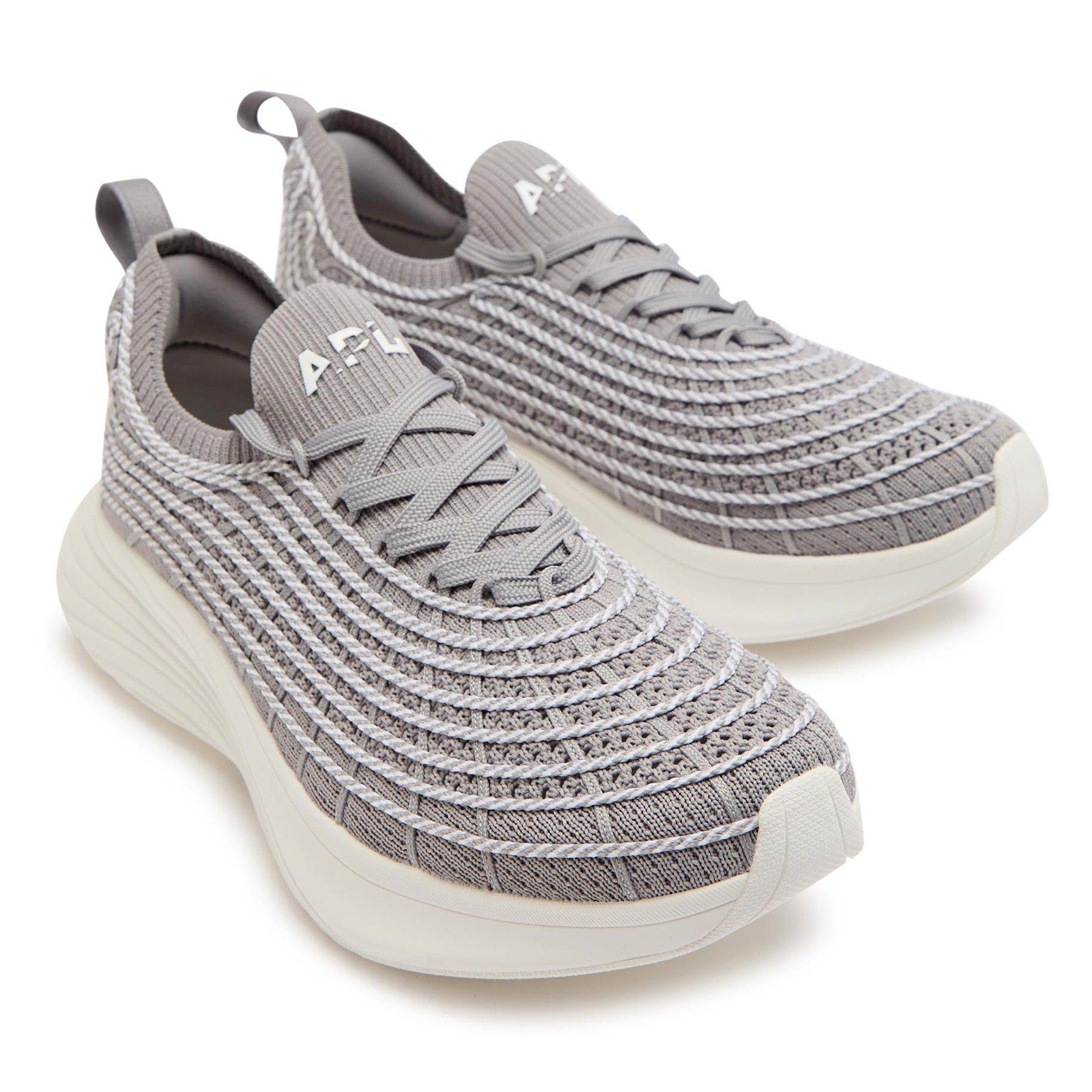 GREY - Athletic Propulsion Labs - Women's Zipline Everyday Knit Road Running Shoes - 3
