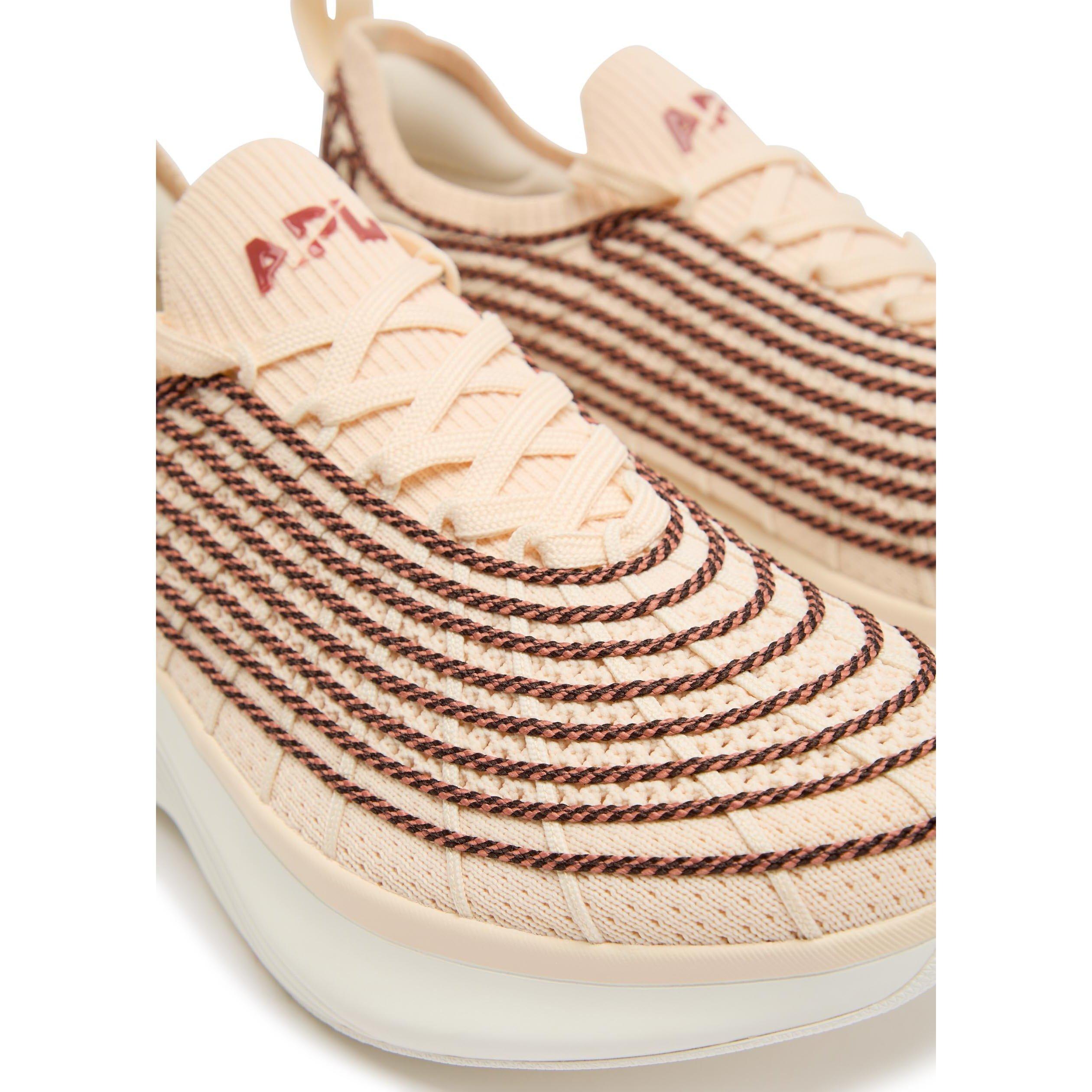 BEIGE - Athletic Propulsion Labs - Women's Zipline Knit Running Shoes - 4
