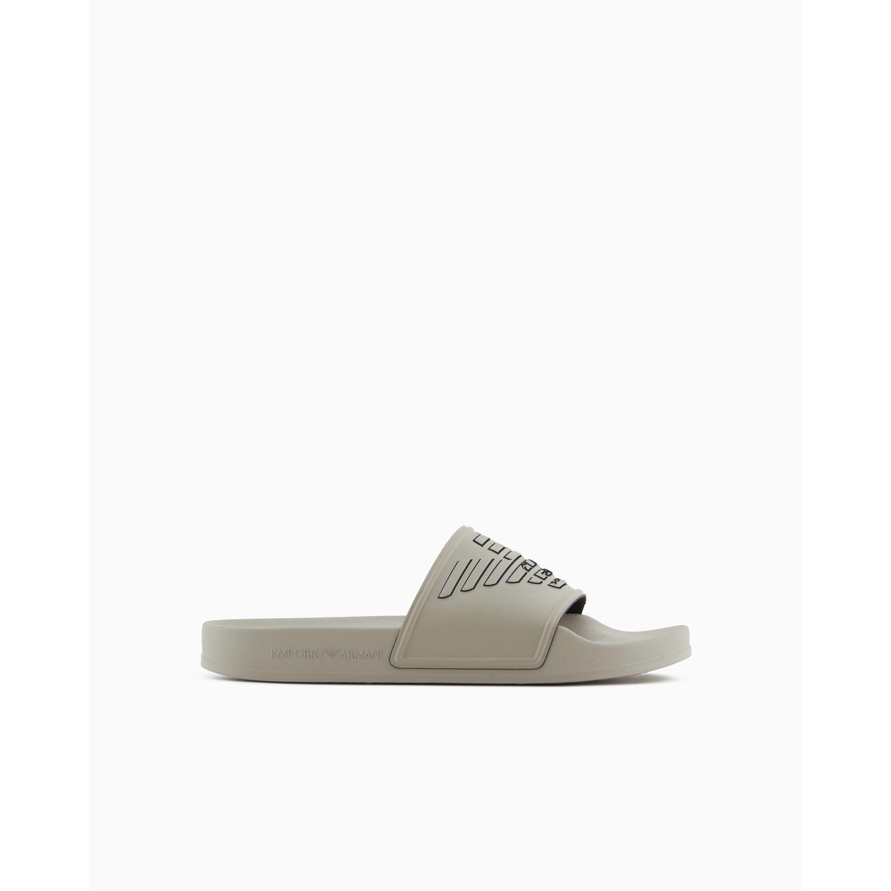 Plaza/Black - Emporio Armani - Men's Eagle Pool Sliders - 2