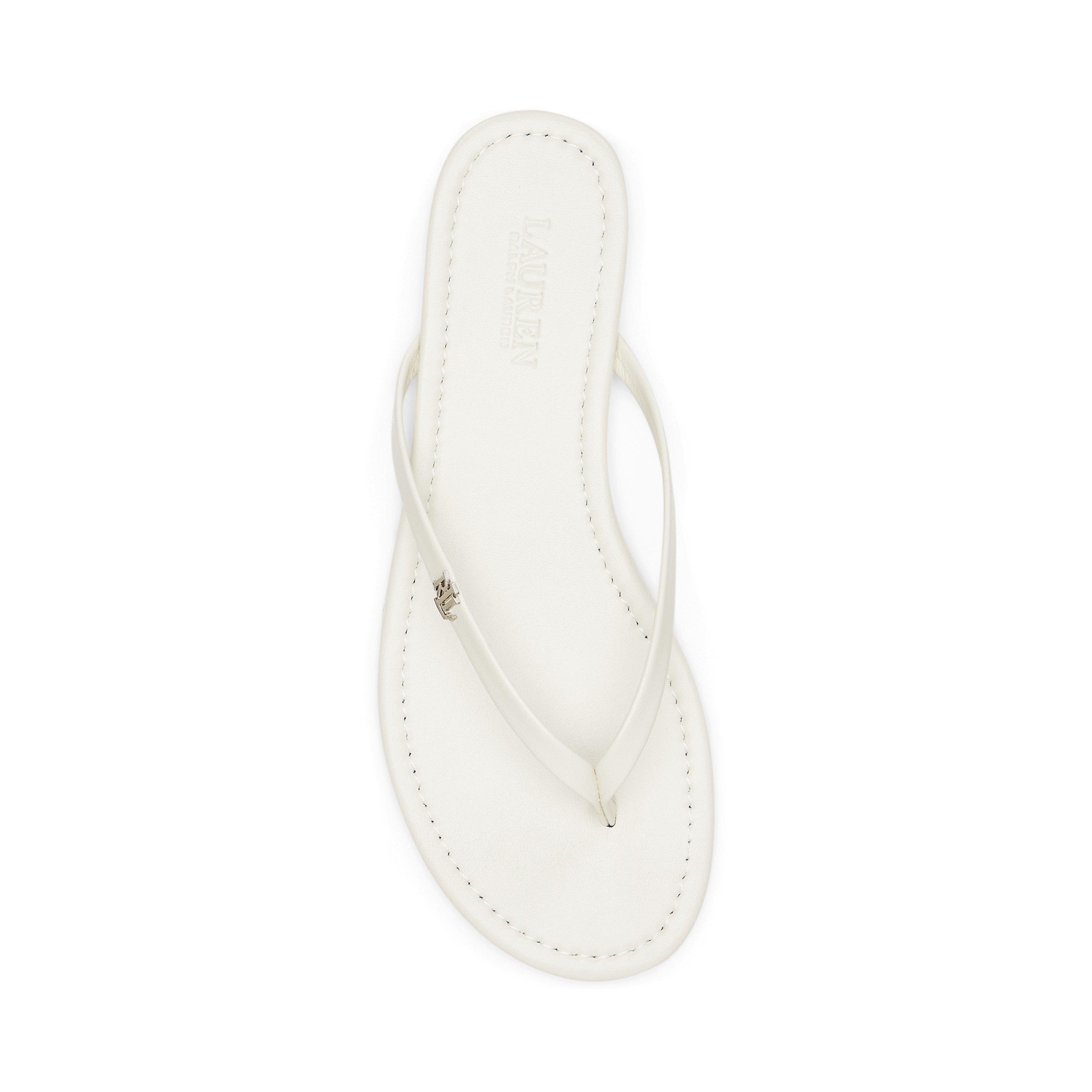 Soft White - Lauren by Ralph Lauren - Women's Flip Flops - 3