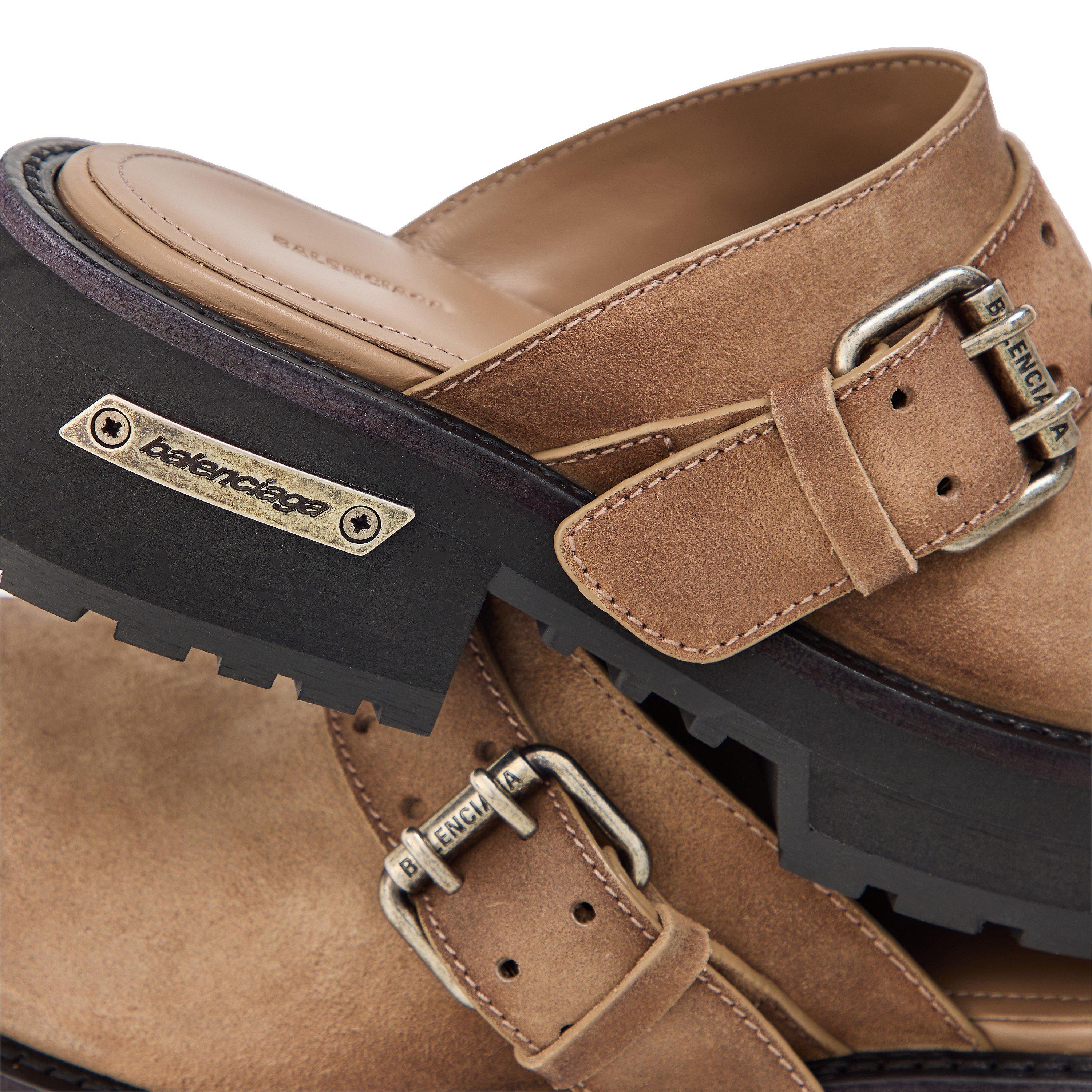 Biscuit/Silver - Balenciaga - Women's Flip Flops - 3