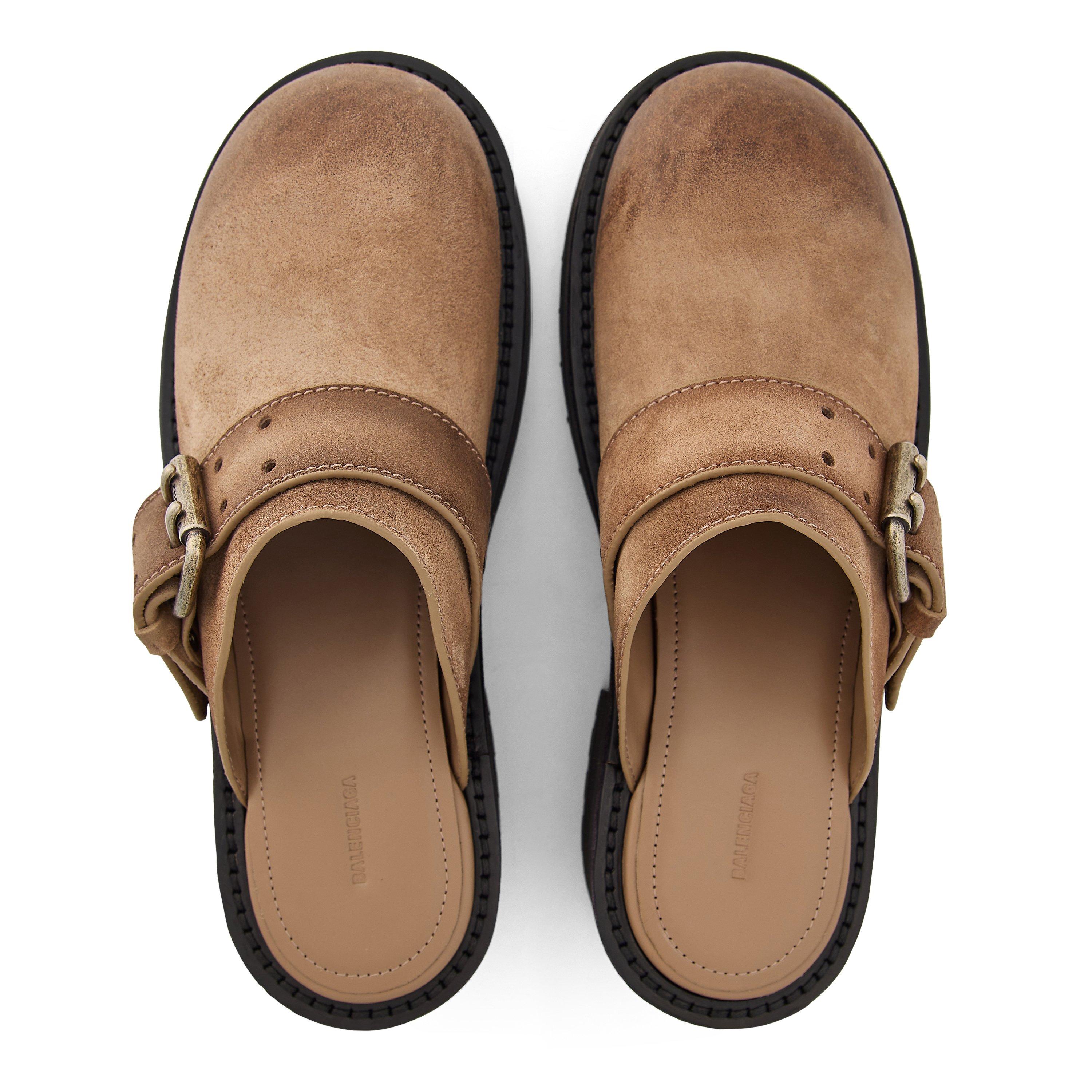 Biscuit/Silver - Balenciaga - Women's Flip Flops - 4