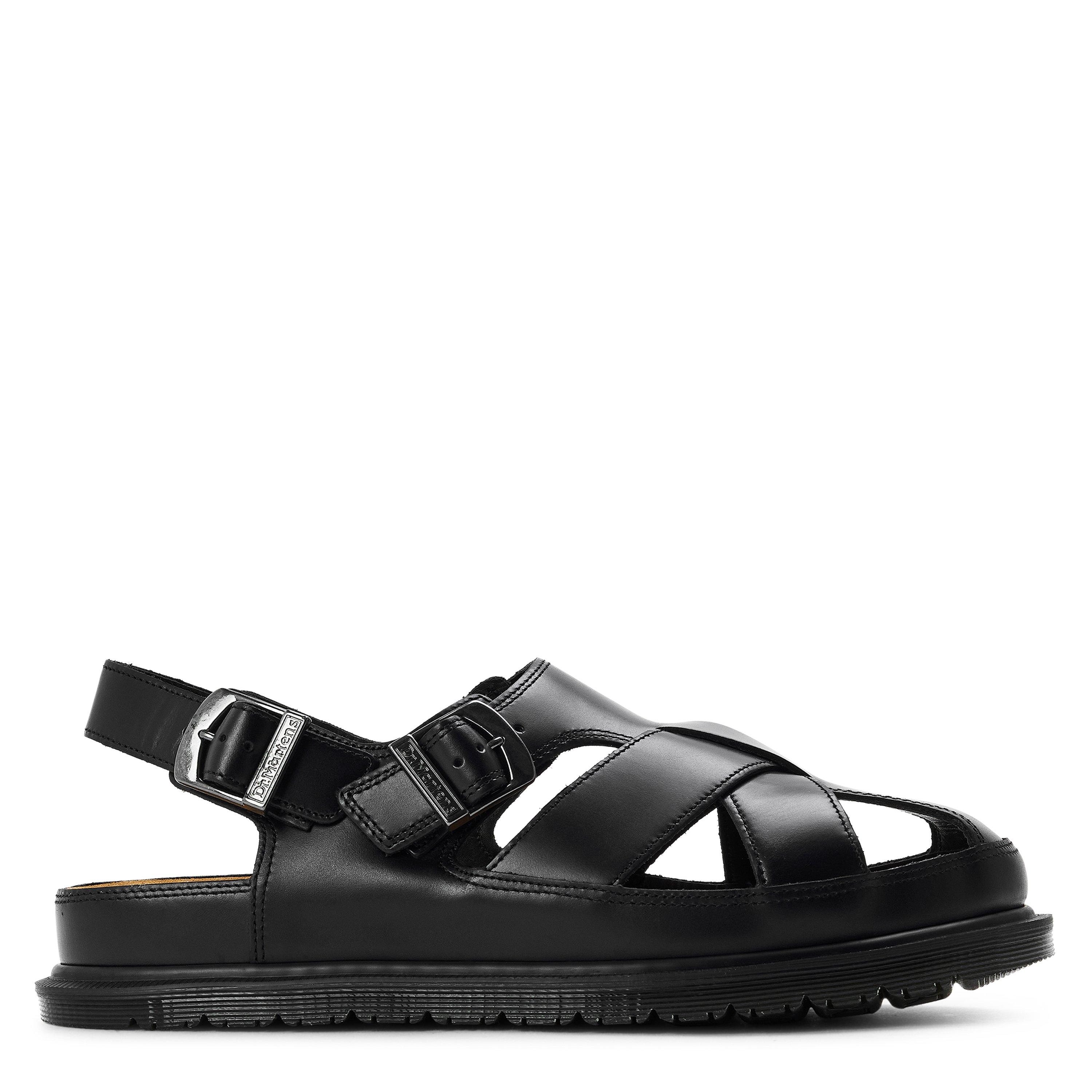 Black Orleans - Dr Martens - San Fisherman Sandal - 1