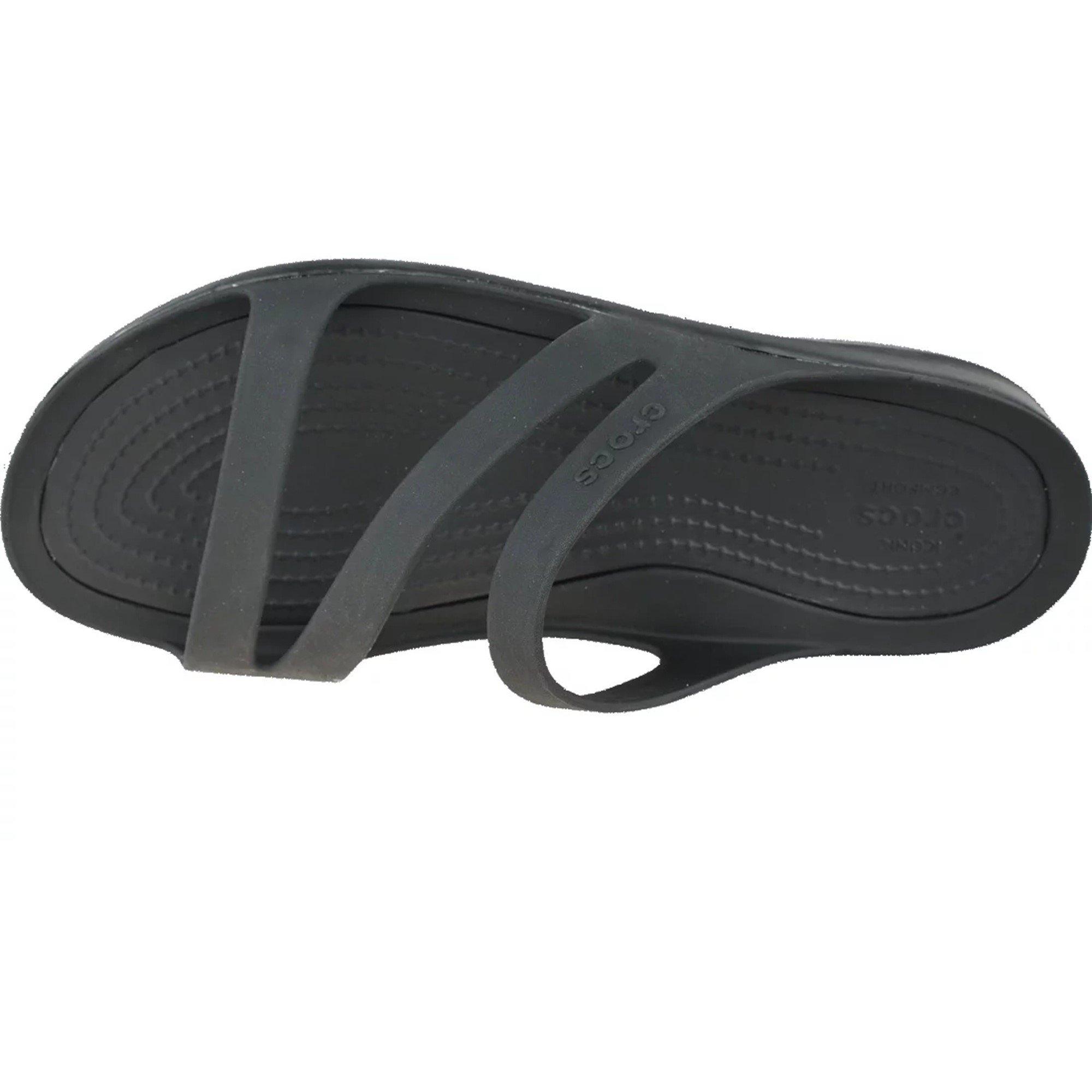 Zwart/Zwart - Crocs - Swiftwater Flat Sandals - 4