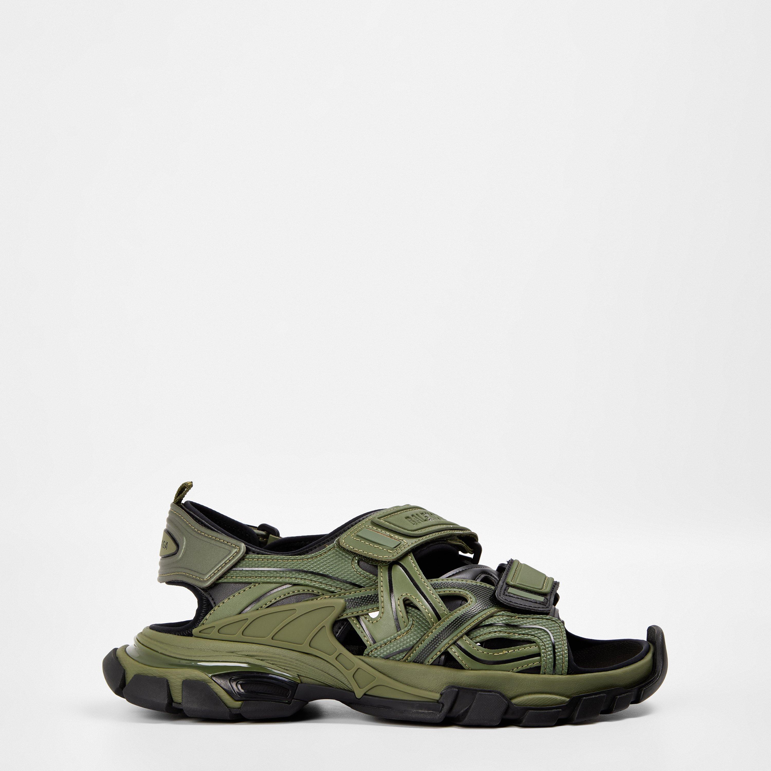 Khaki/Black - Balenciaga - Track Sandals - 1