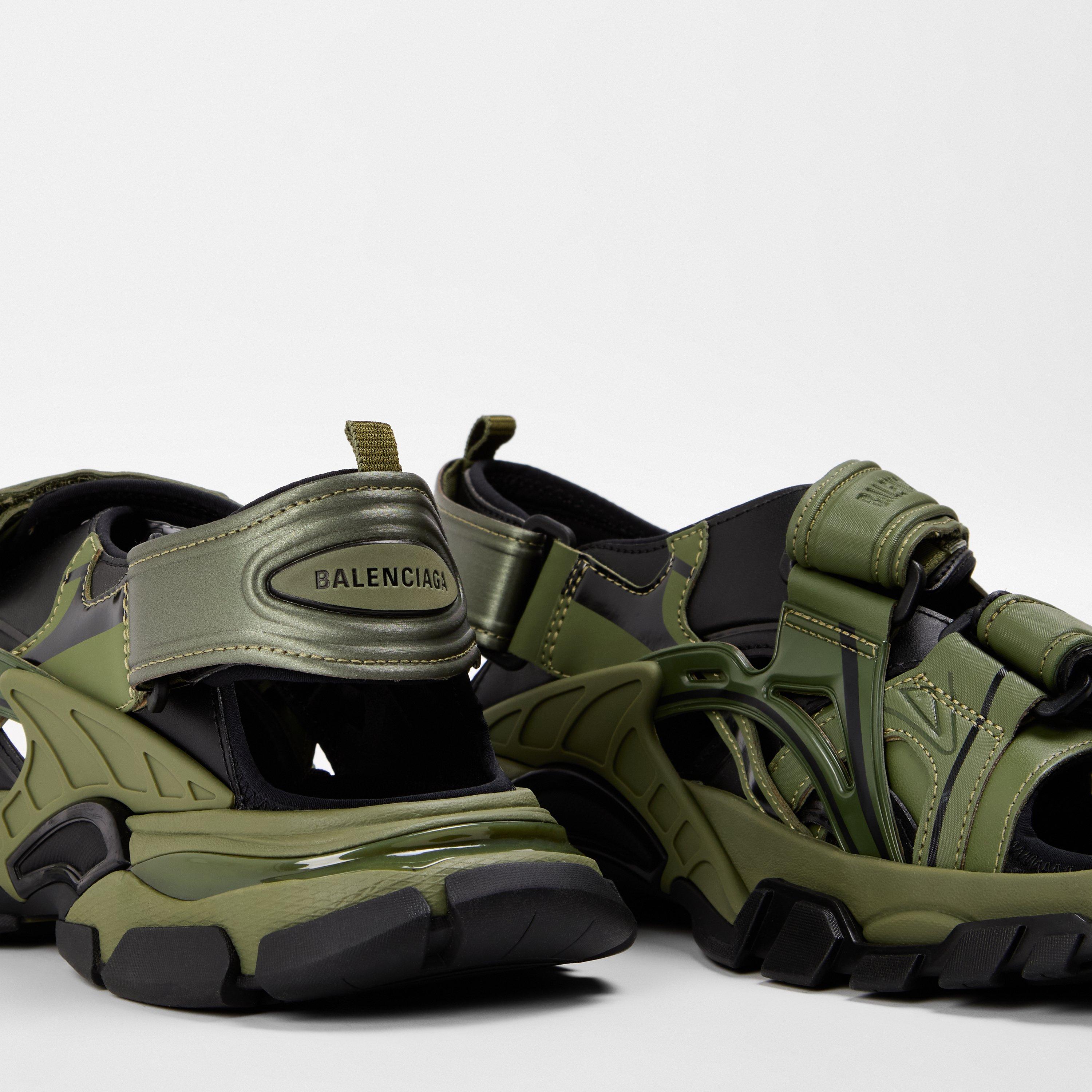Khaki/Black - Balenciaga - Track Sandals - 3