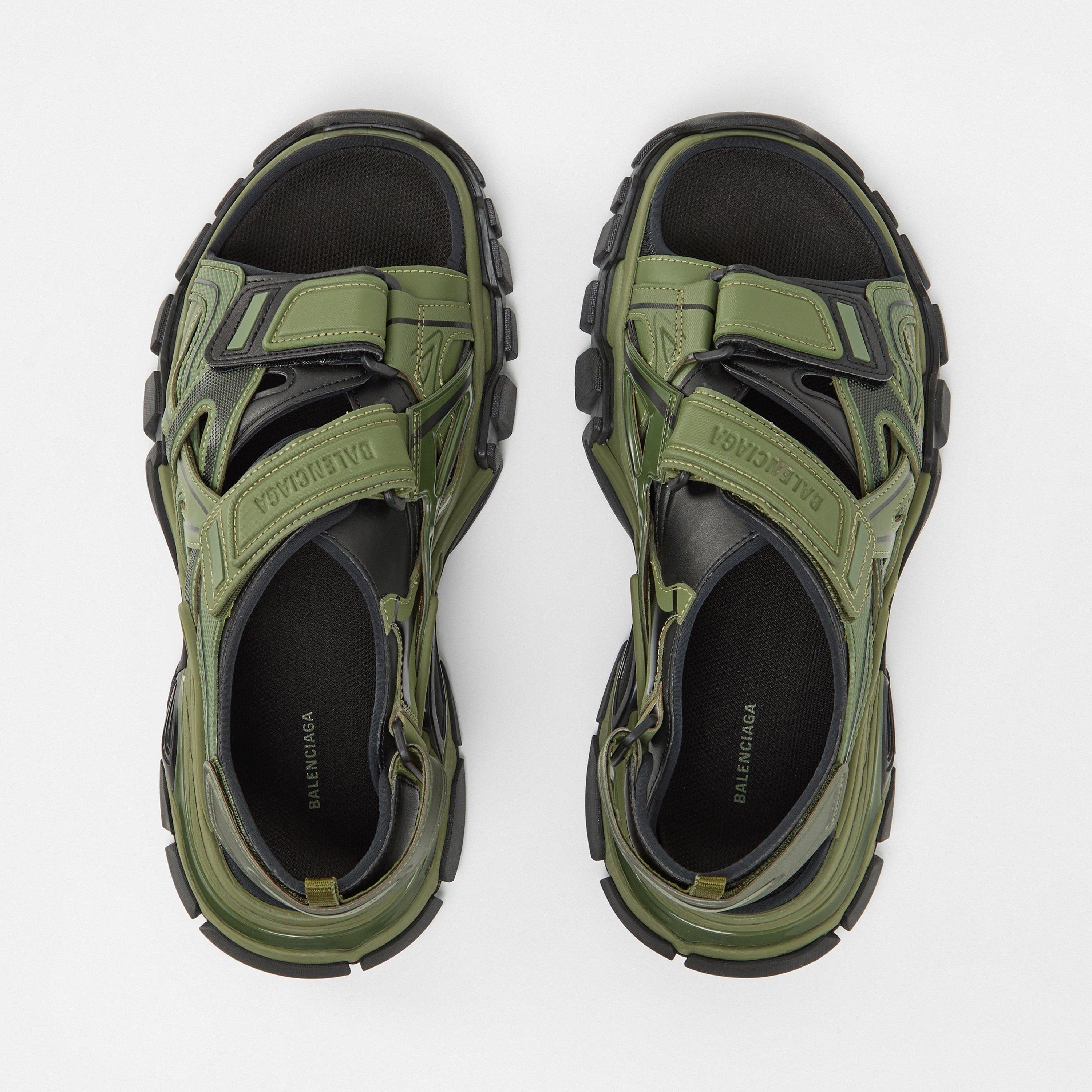 Khaki/Black - Balenciaga - Track Sandals - 4
