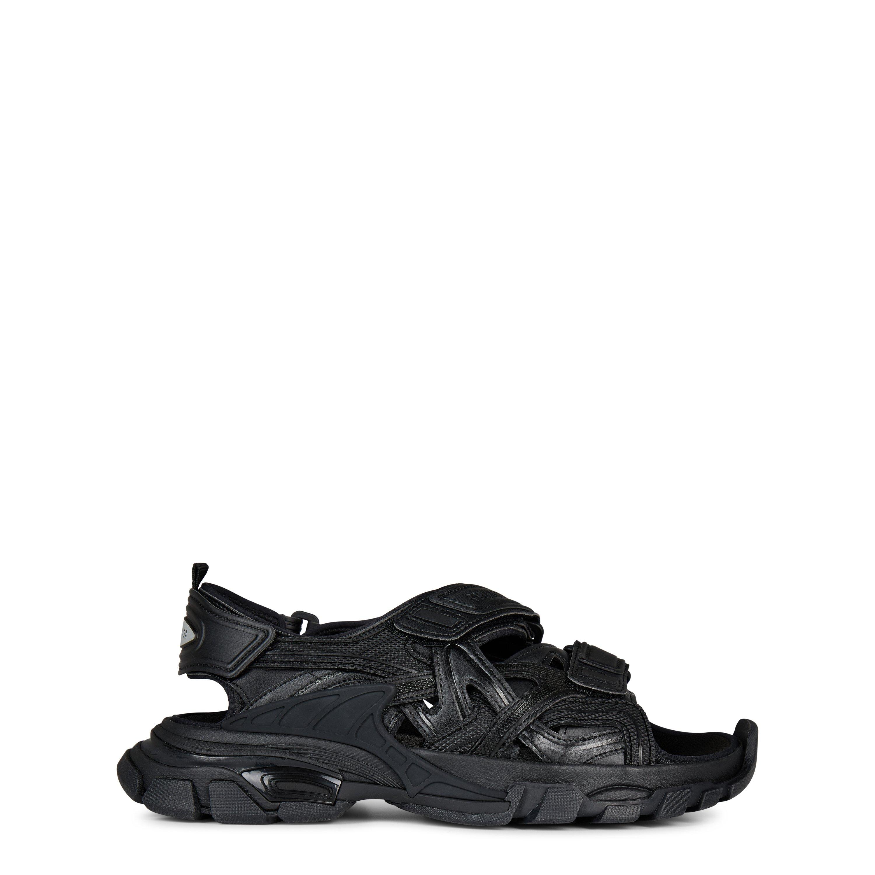 Black - Balenciaga - Neoprene Rubber Track Sandals - 1