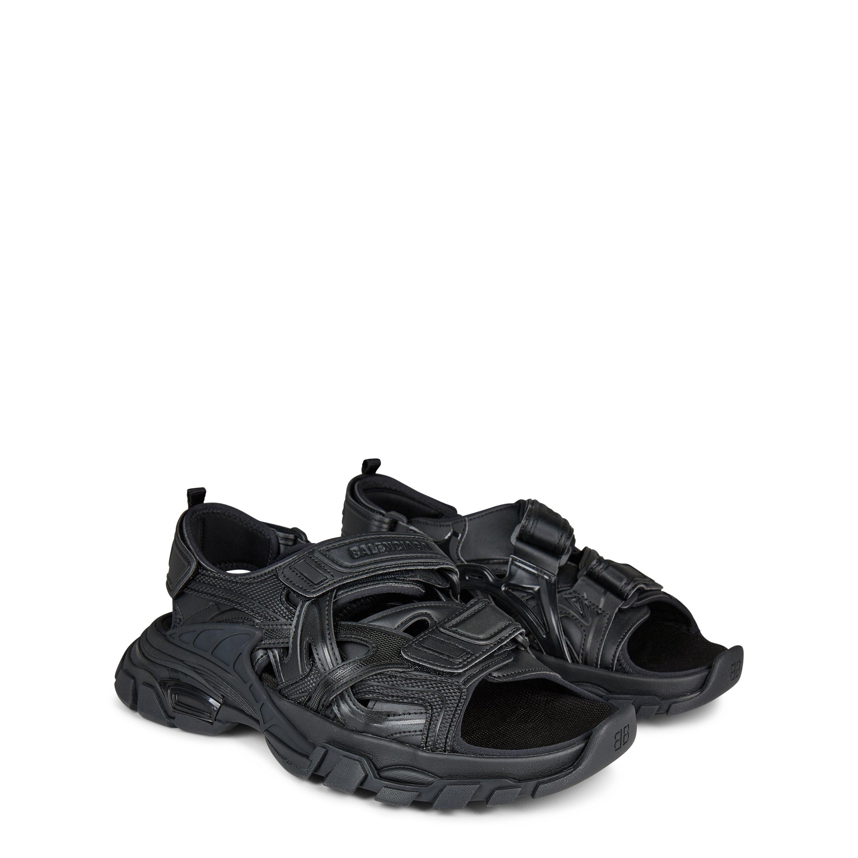 Black - Balenciaga - Neoprene Rubber Track Sandals - 3