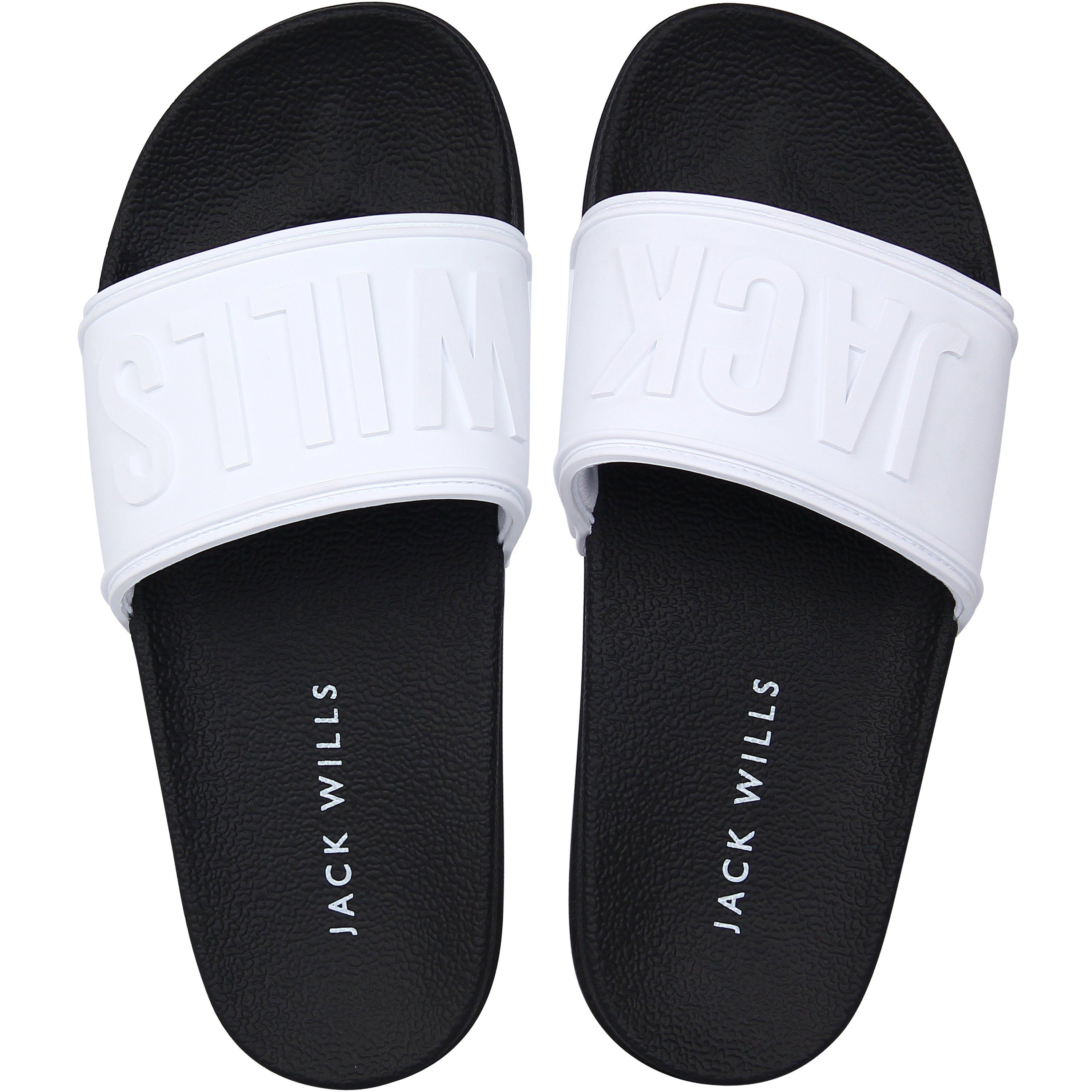 White/Black - Jack Wills - Jack Logo Sliders - 3